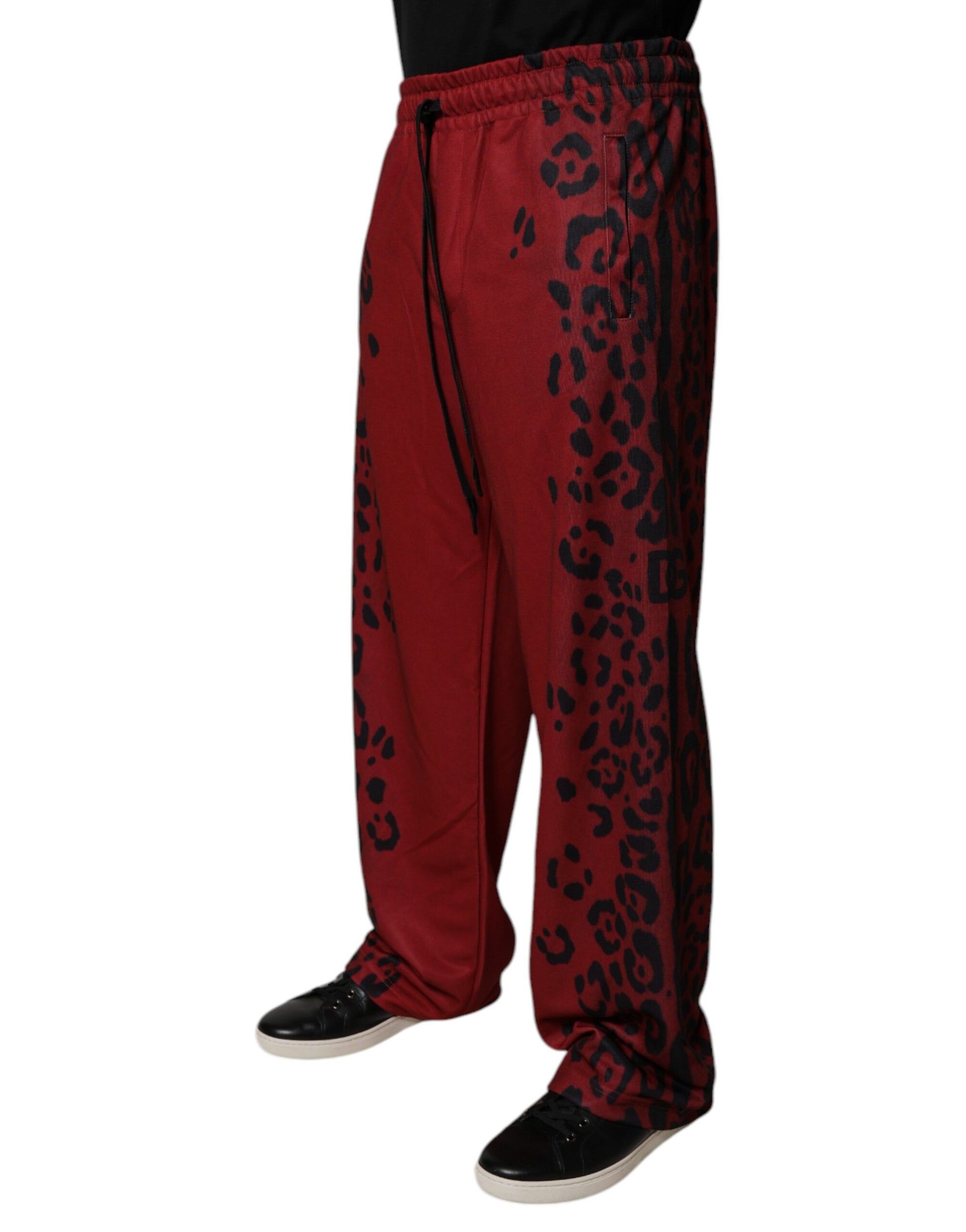 Dolce & Gabbana Red Athletic Pants for Men detail view