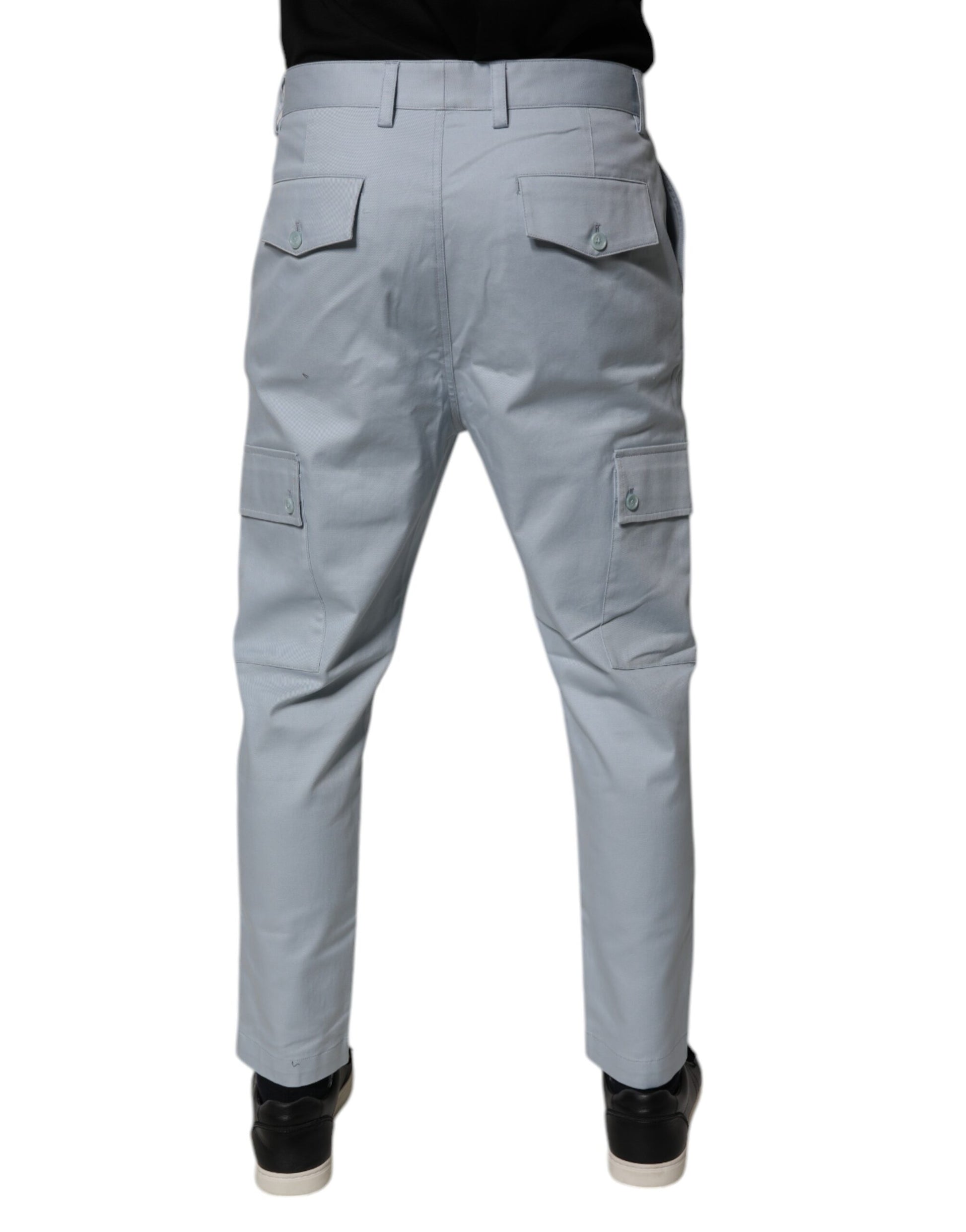 Dolce & Gabbana Blue Cargo Pants for Men side view