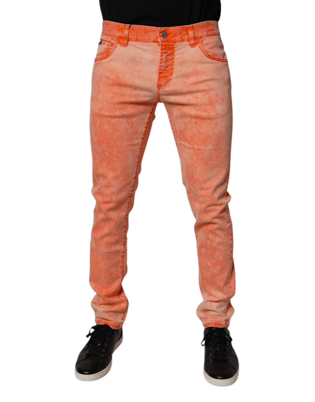 Dolce & Gabbana Orange Skinny Jeans for Men
