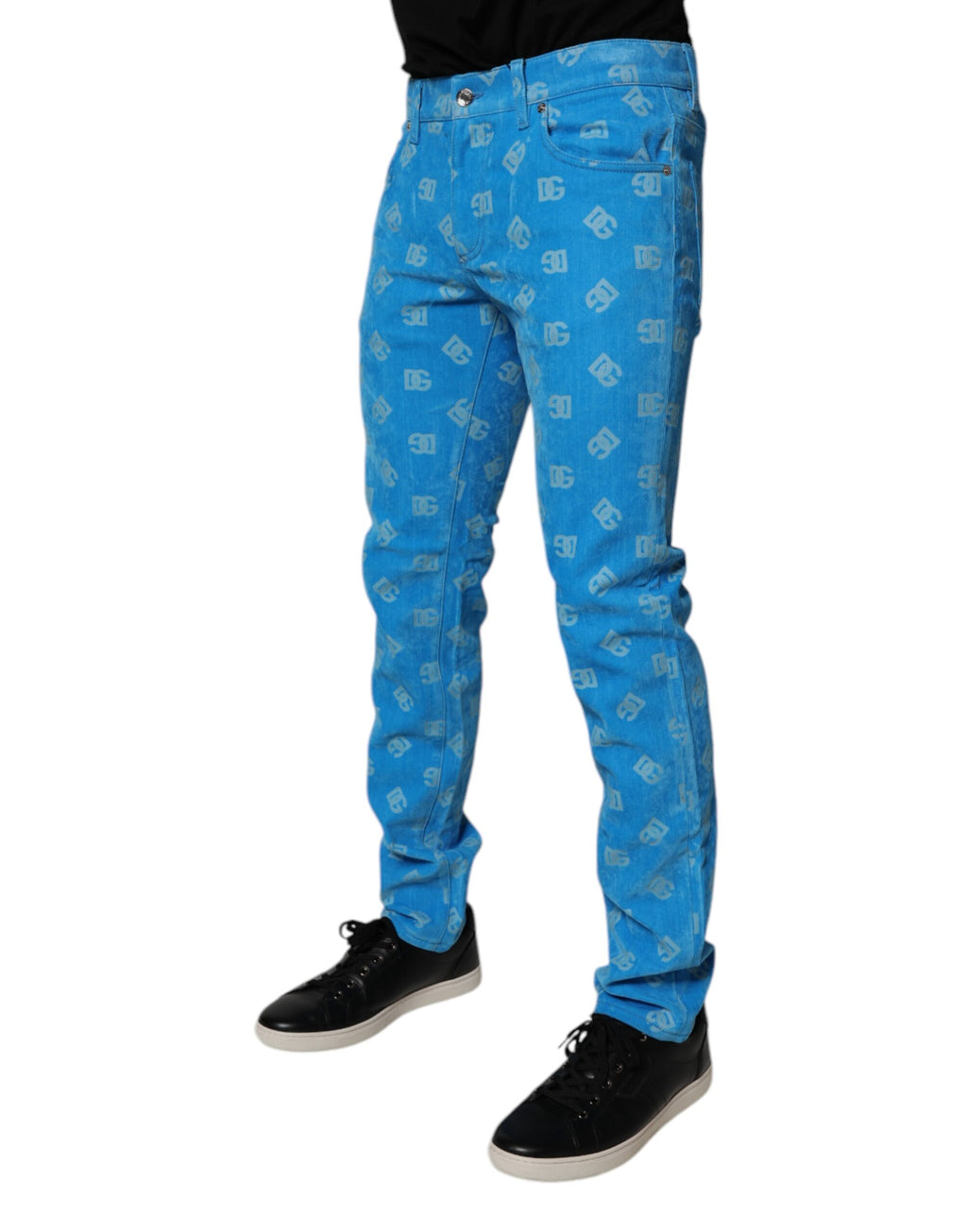 Dolce & Gabbana Blue Skinny Jeans for Men detail view