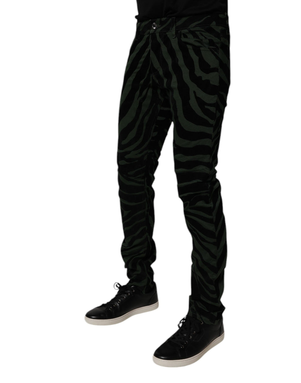 Dolce & Gabbana Black Skinny Jeans for Men detail view