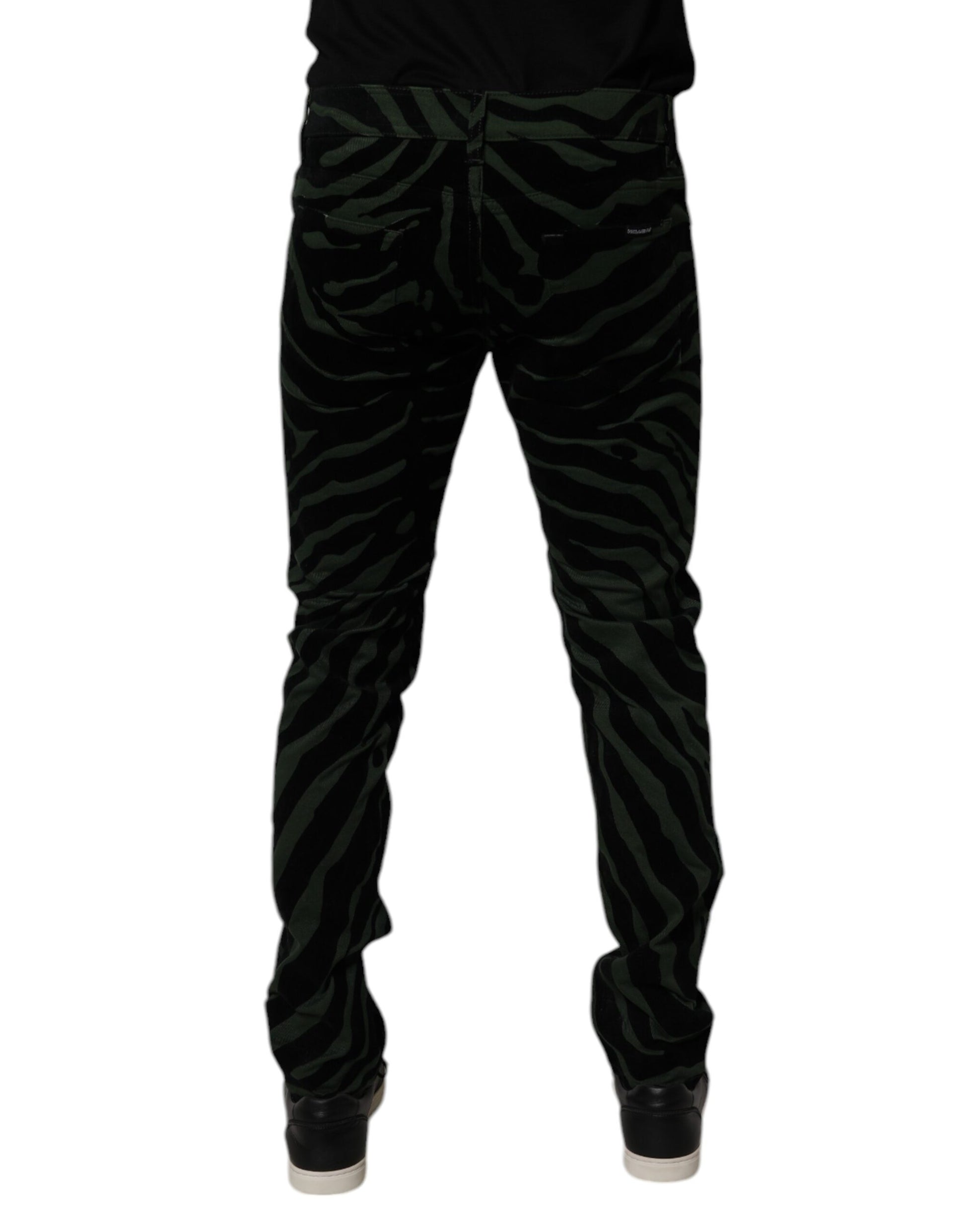 Dolce & Gabbana Black Skinny Jeans for Men side view