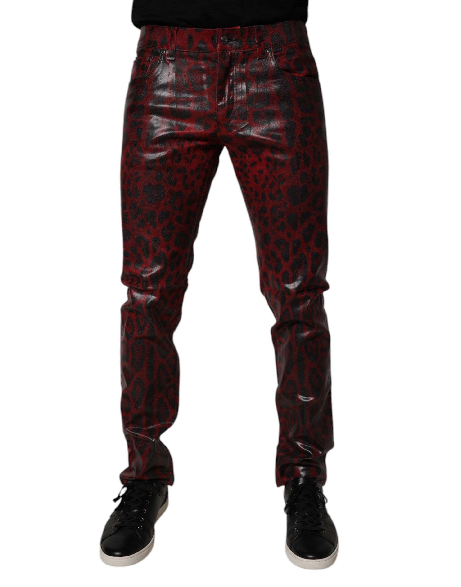 Dolce & Gabbana Red Skinny Jeans for Men alternate view