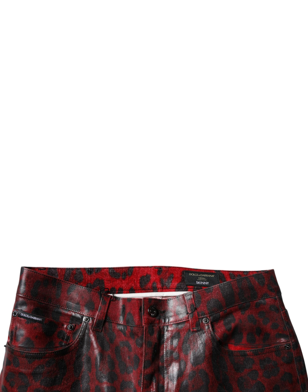 Dolce & Gabbana Red Skinny Jeans for Men additional view