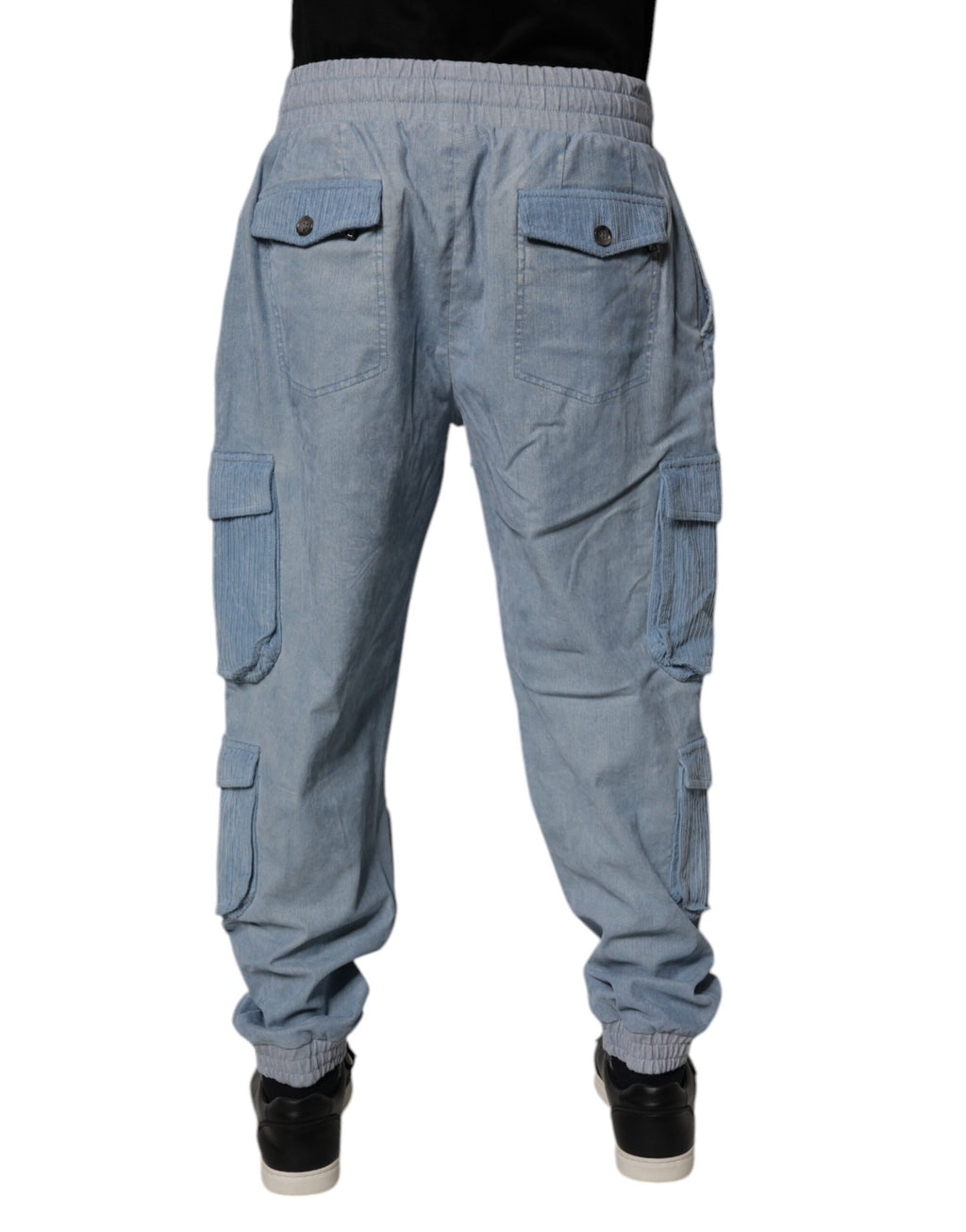 Dolce & Gabbana Blue Cargo Pants for Men side view