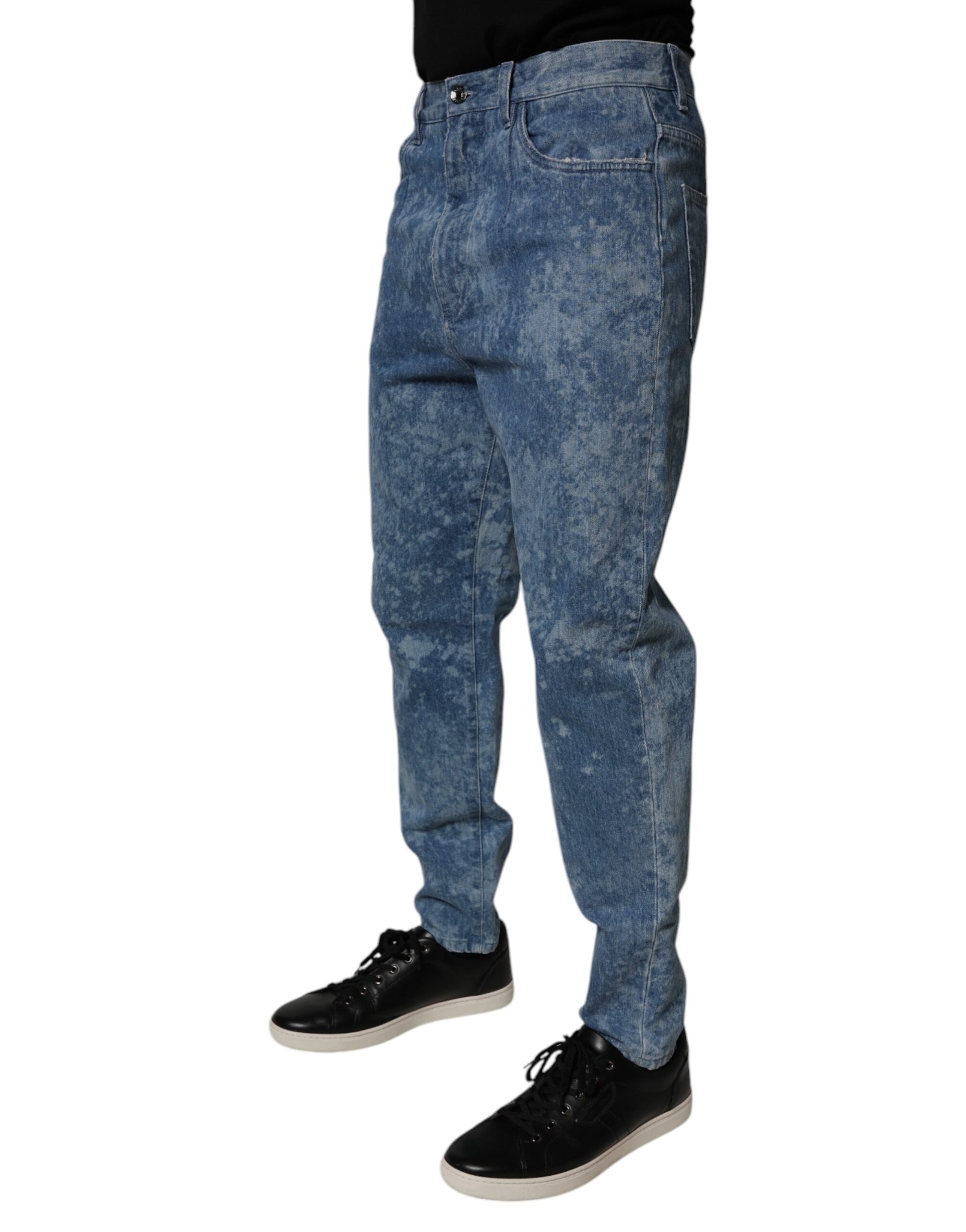 Dolce & Gabbana Blue Skinny Jeans for Men detail view