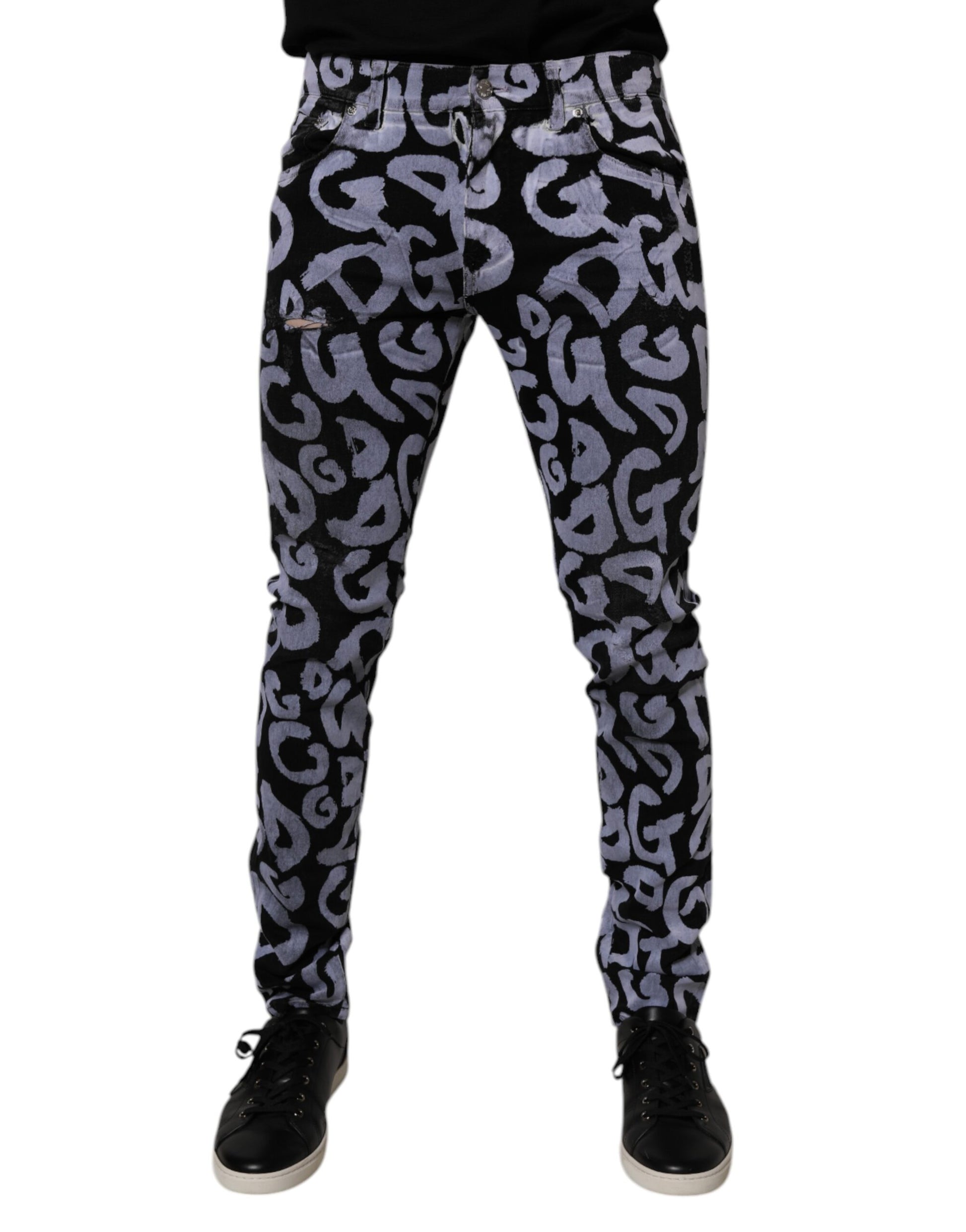 Dolce & Gabbana Black Skinny Jeans for Men