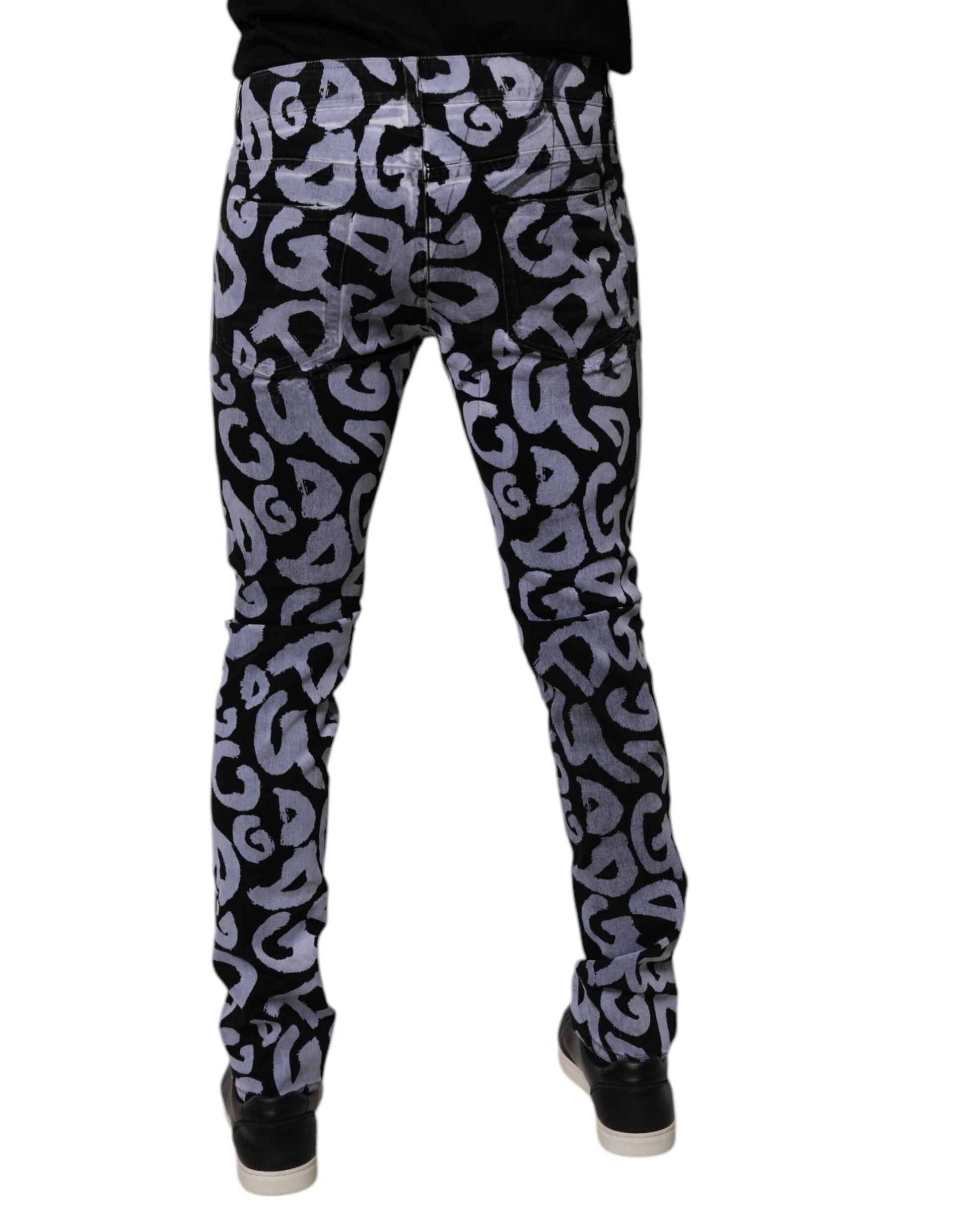 Dolce & Gabbana Black Skinny Jeans for Men side view