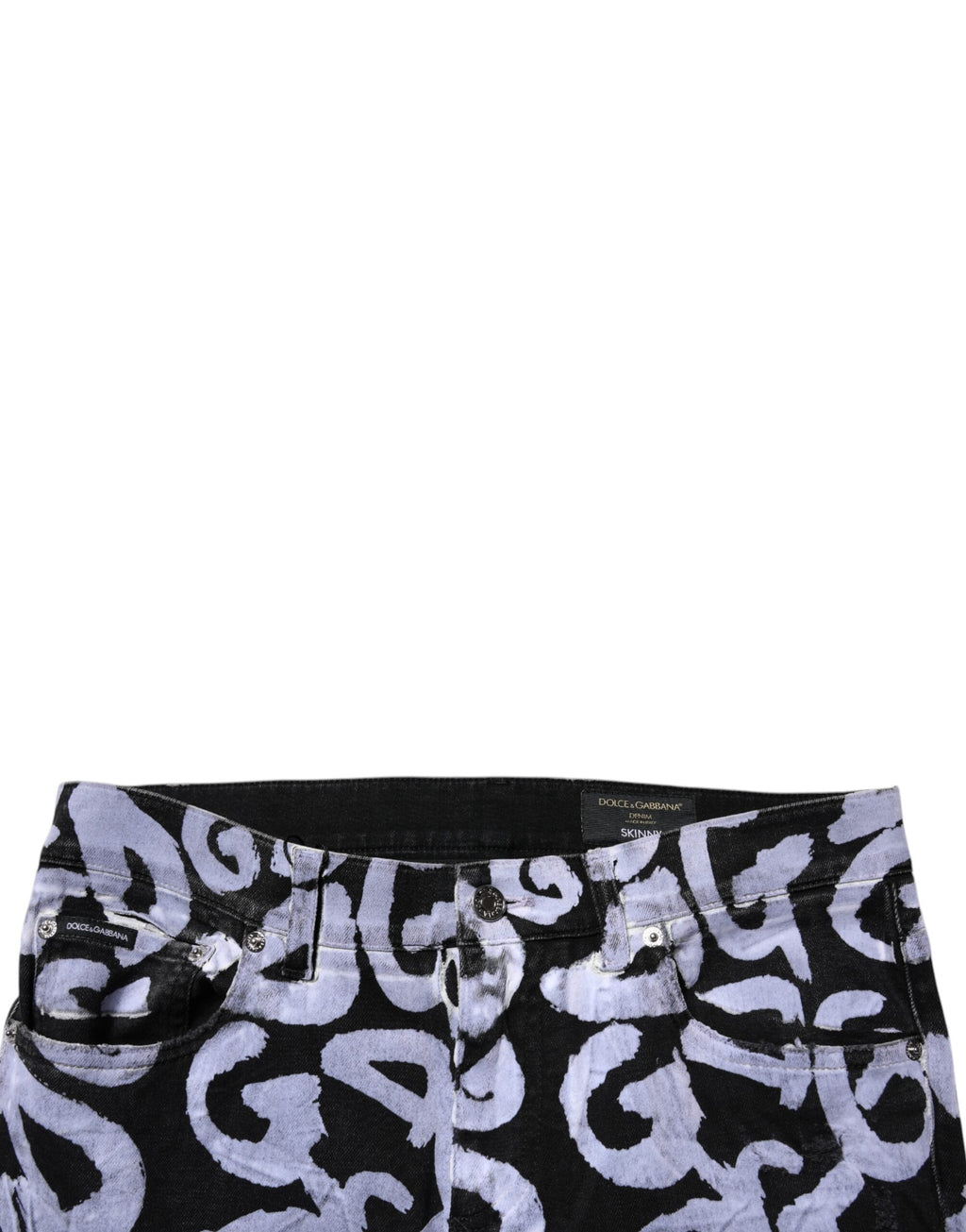 Dolce & Gabbana Black Skinny Jeans for Men additional view