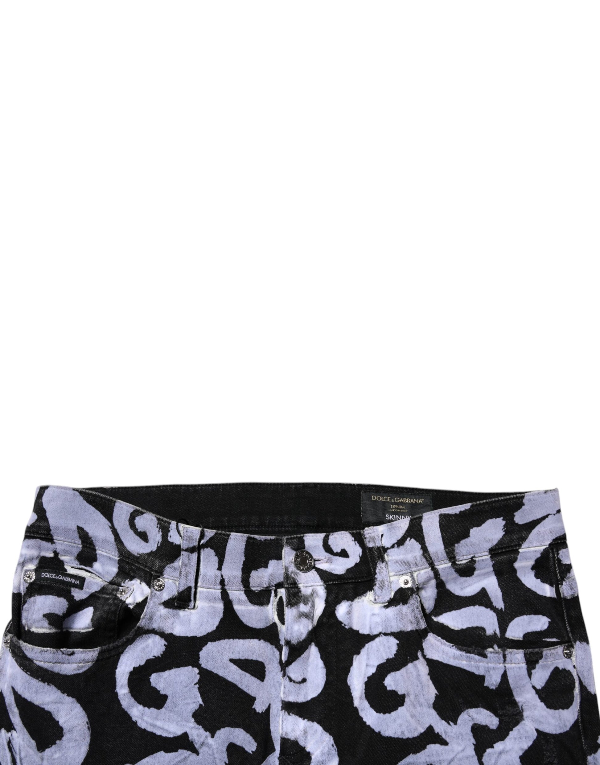 Dolce & Gabbana Black Skinny Jeans for Men additional view