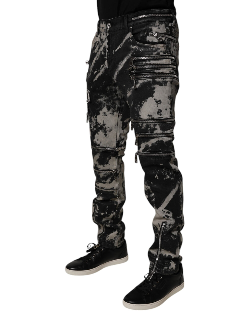Dolce & Gabbana Black Skinny Jeans for Men detail view