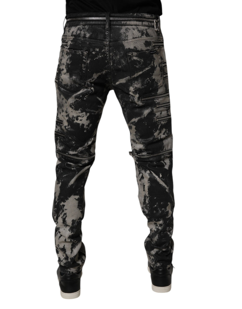 Dolce & Gabbana Black Skinny Jeans for Men side view