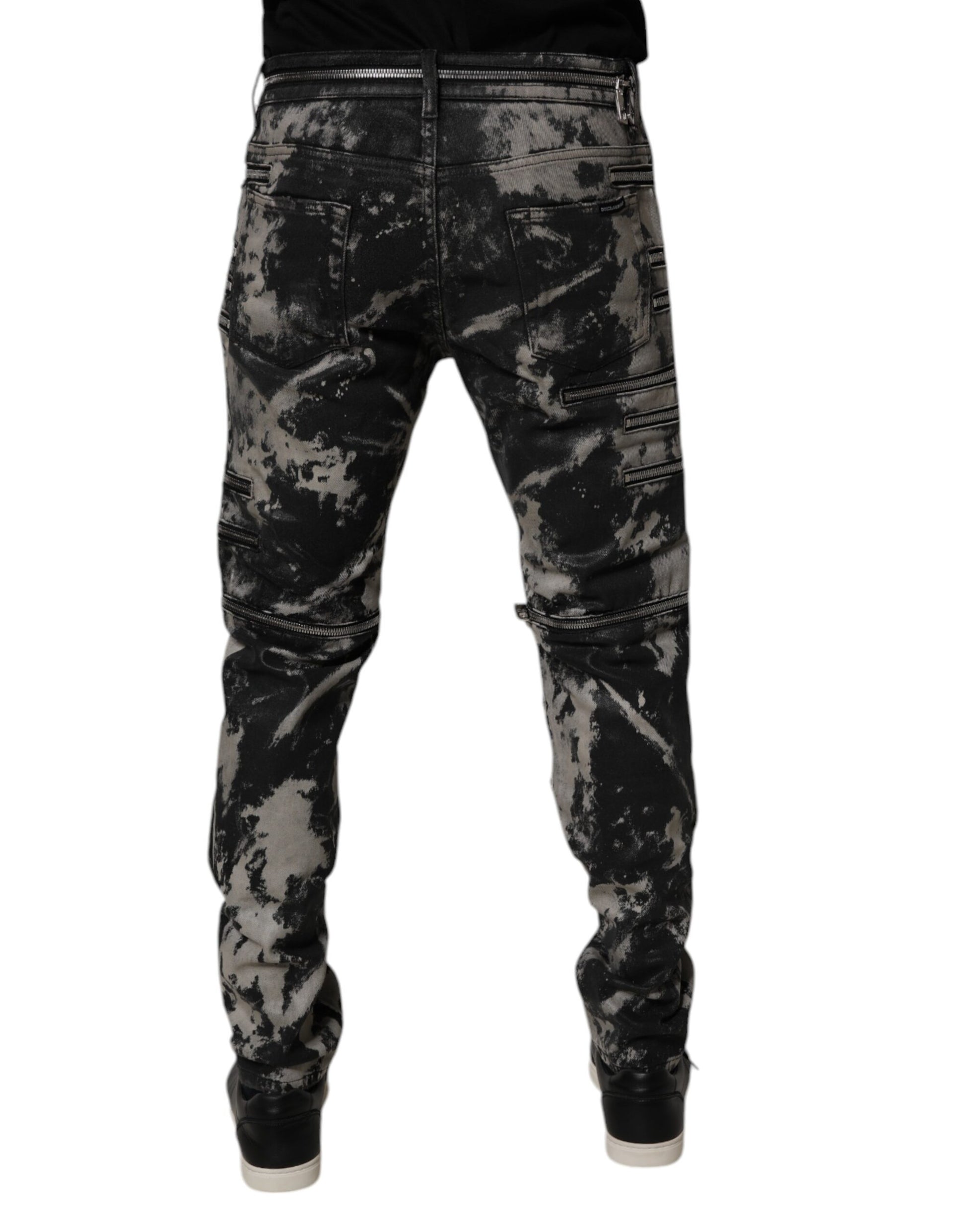 Dolce & Gabbana Black Skinny Jeans for Men side view
