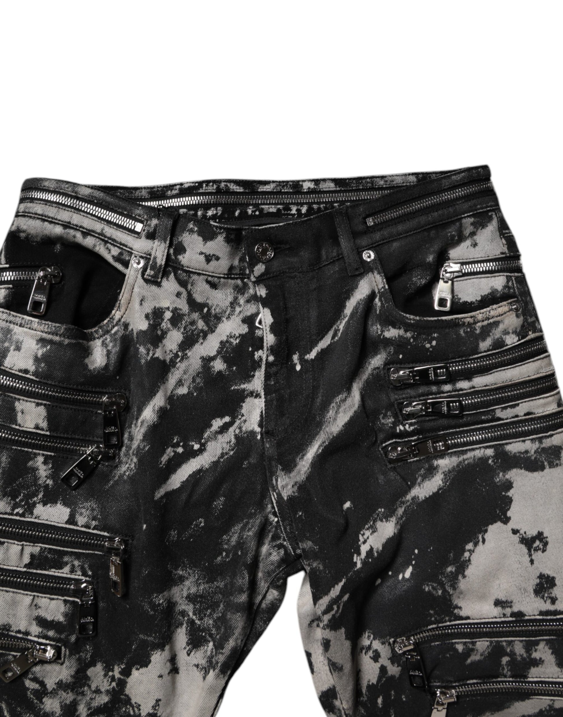 Dolce & Gabbana Black Skinny Jeans for Men additional view
