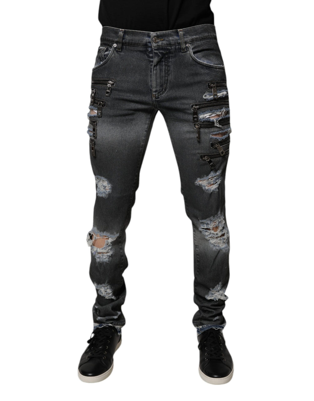 Dolce & Gabbana Grey Skinny Jeans for Men