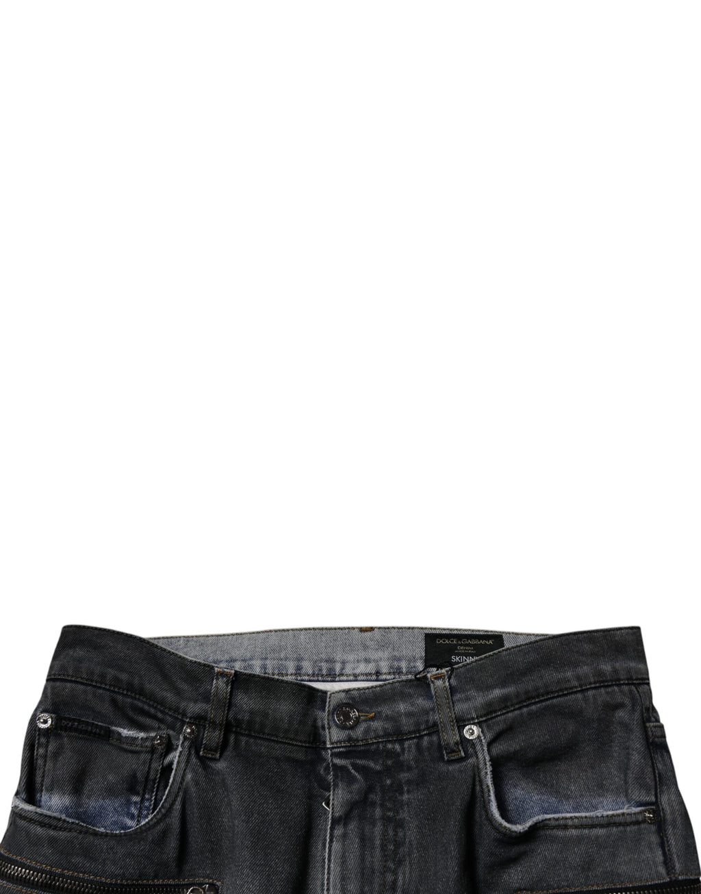 Dolce & Gabbana Grey Skinny Jeans for Men additional view