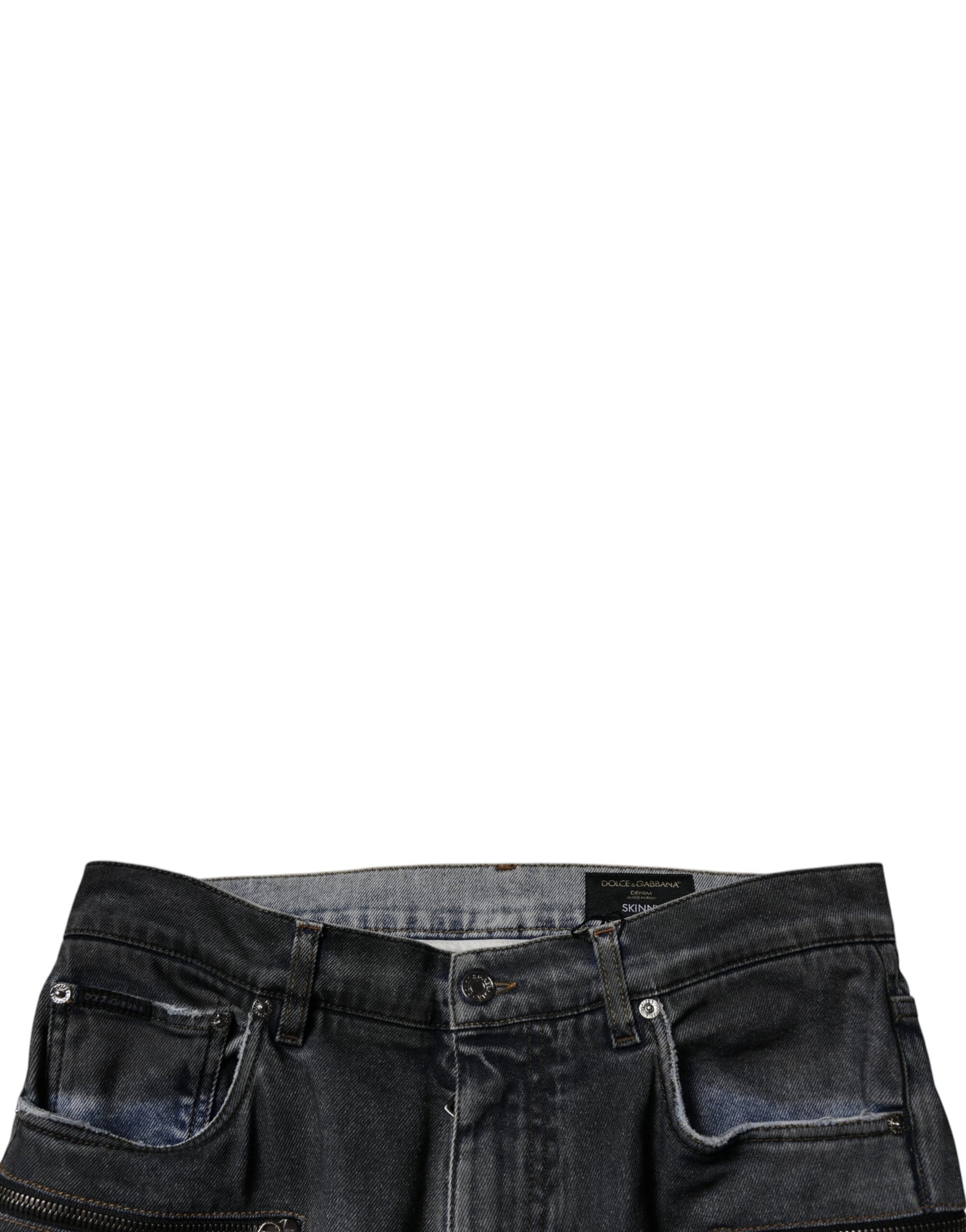 Dolce & Gabbana Grey Skinny Jeans for Men additional view