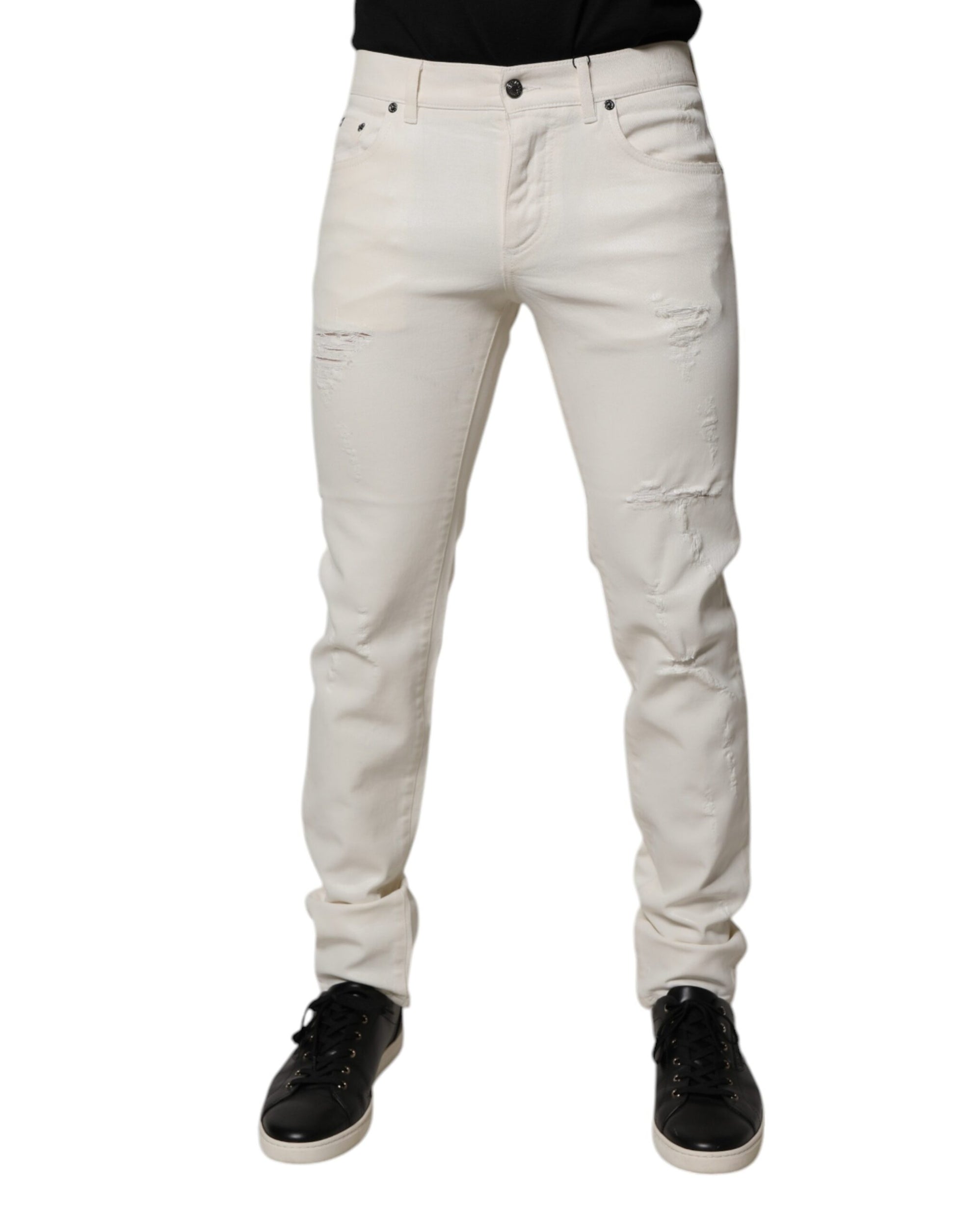 Dolce & Gabbana White Skinny Jeans for Men alternate view