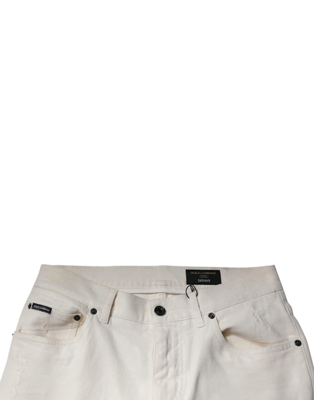Dolce & Gabbana White Skinny Jeans for Men additional view