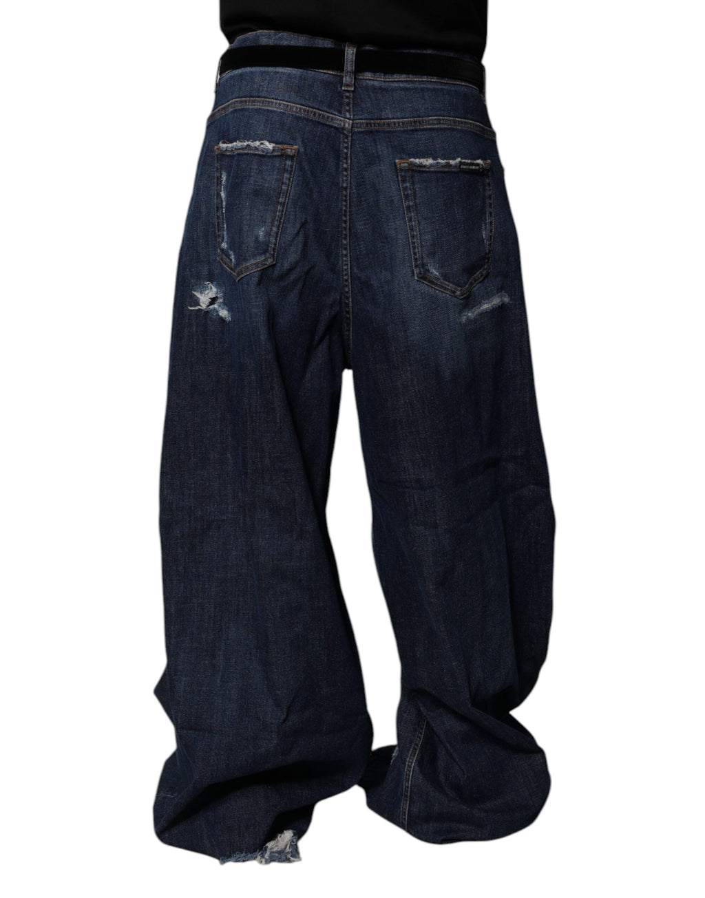 Dolce & Gabbana Blue Straight Leg Jeans for Men side view
