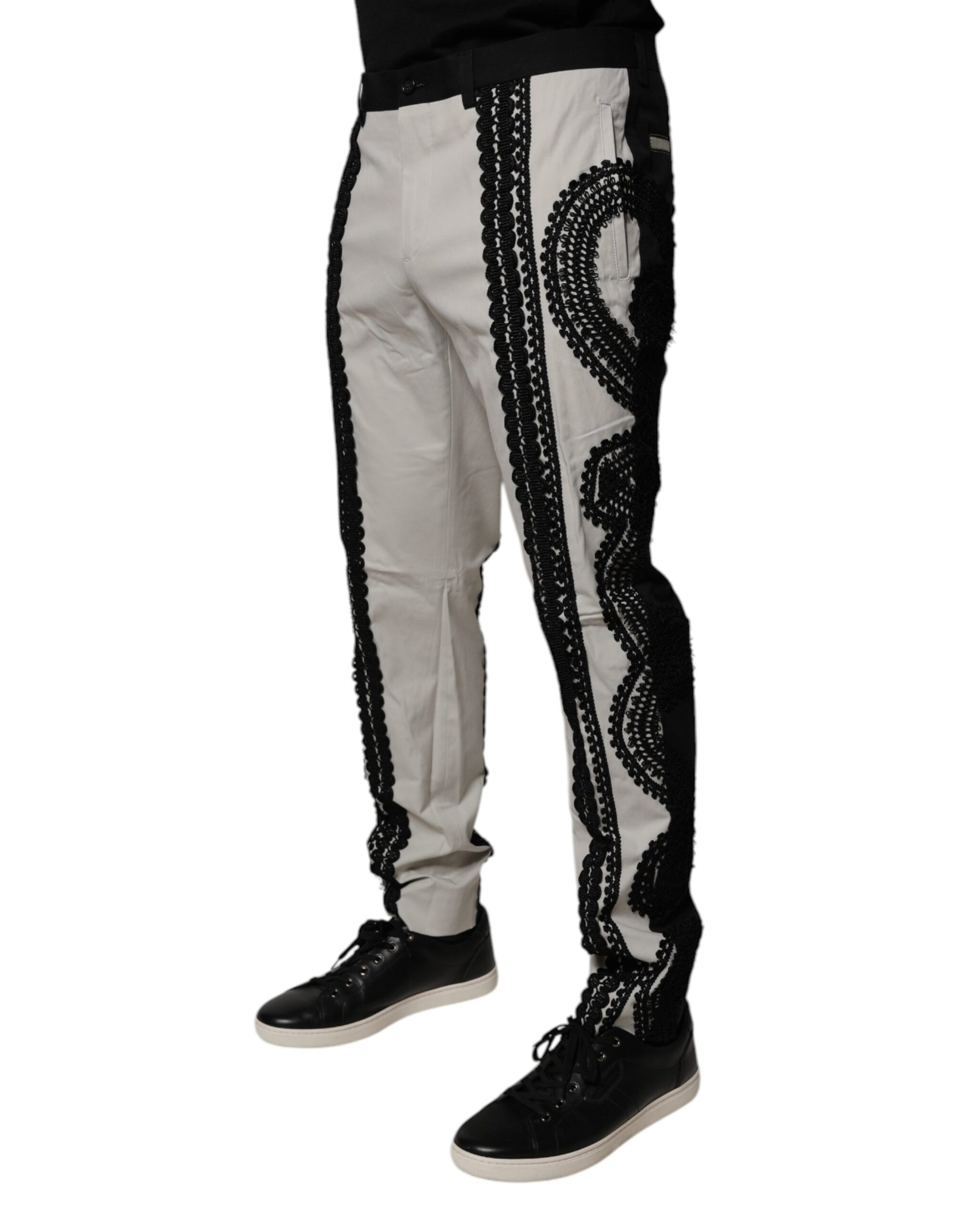 Dolce & Gabbana White Dress Pants for Men detail view