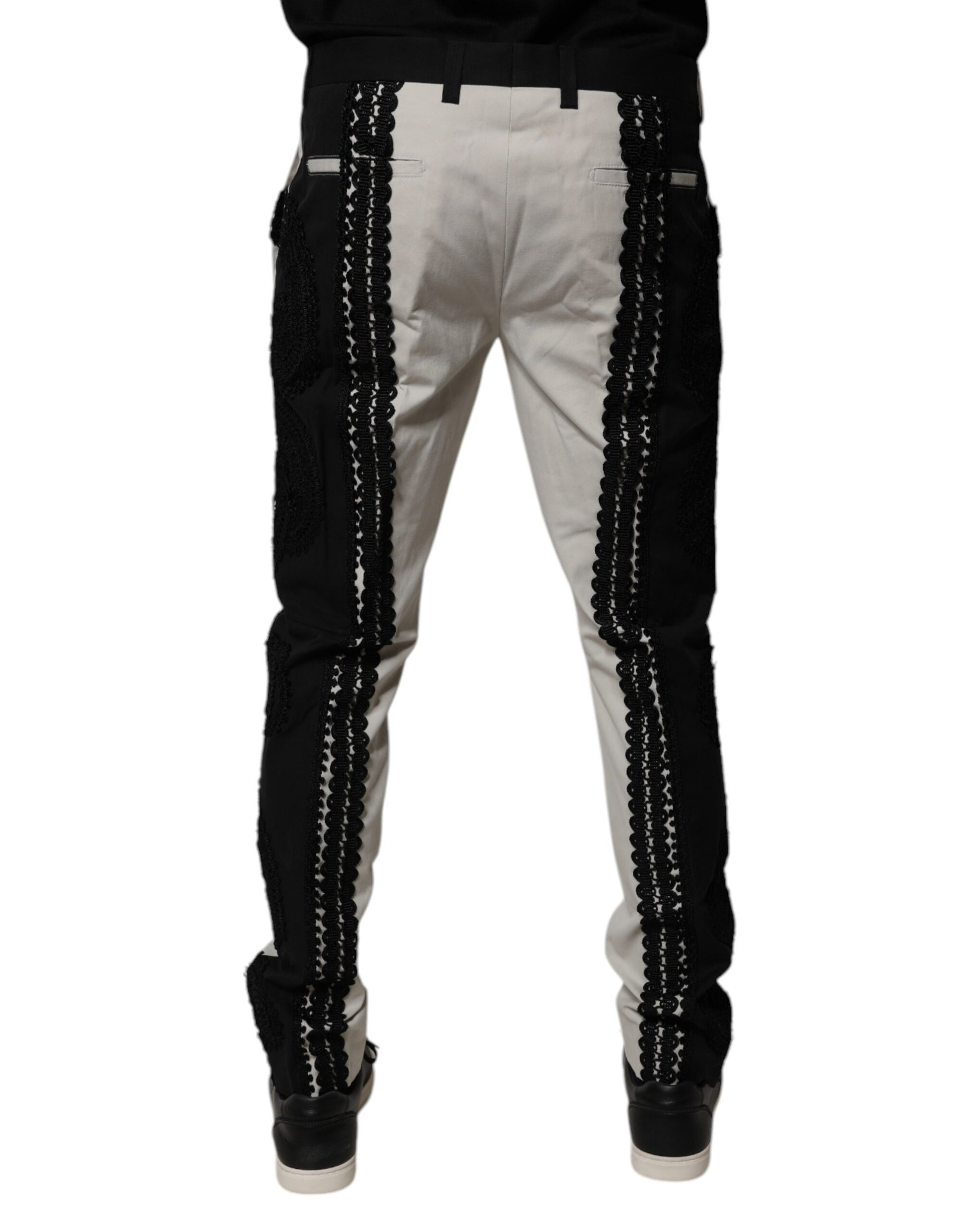 Dolce & Gabbana White Dress Pants for Men side view