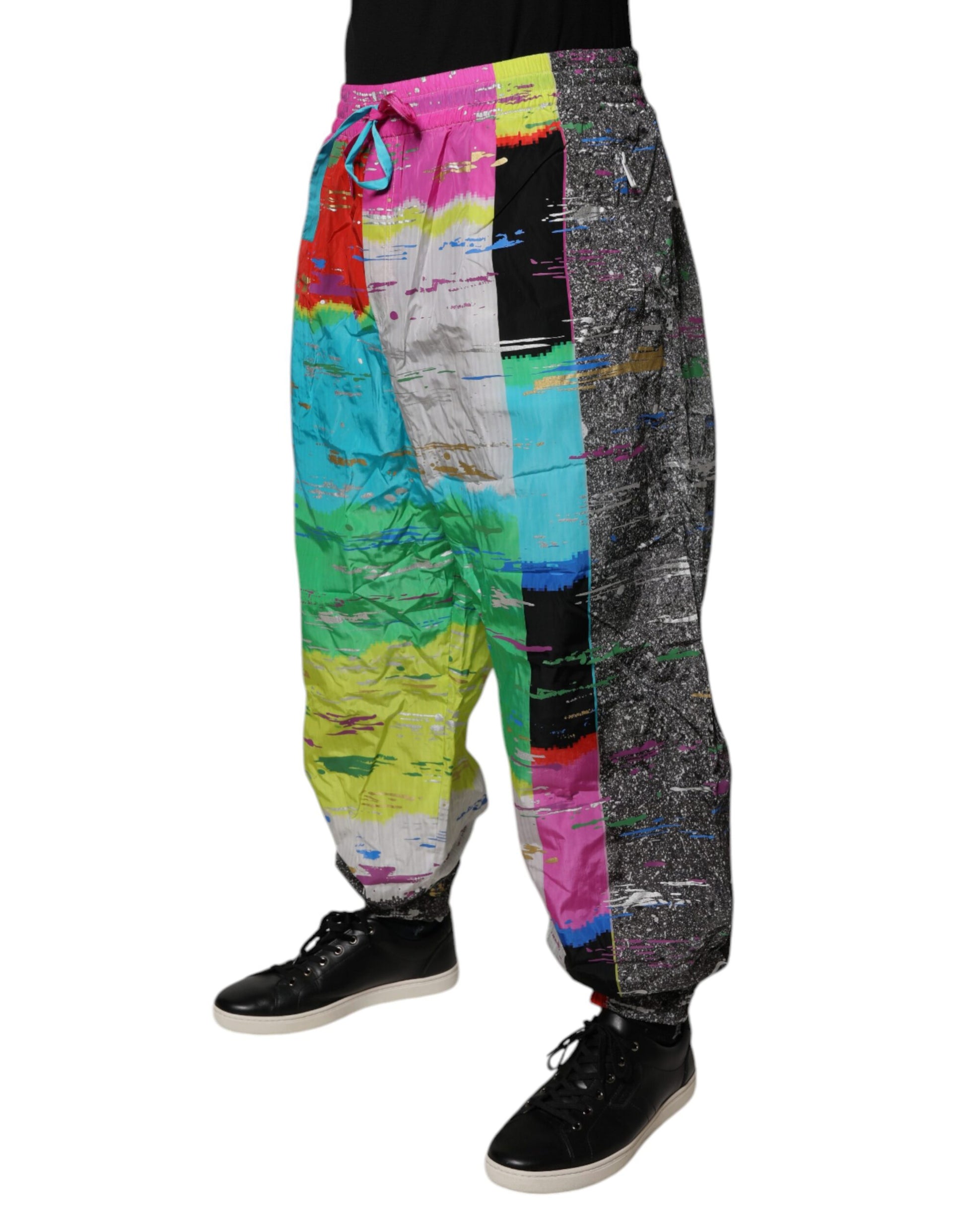 Dolce & Gabbana Multicolor Athletic Pants for Men detail view
