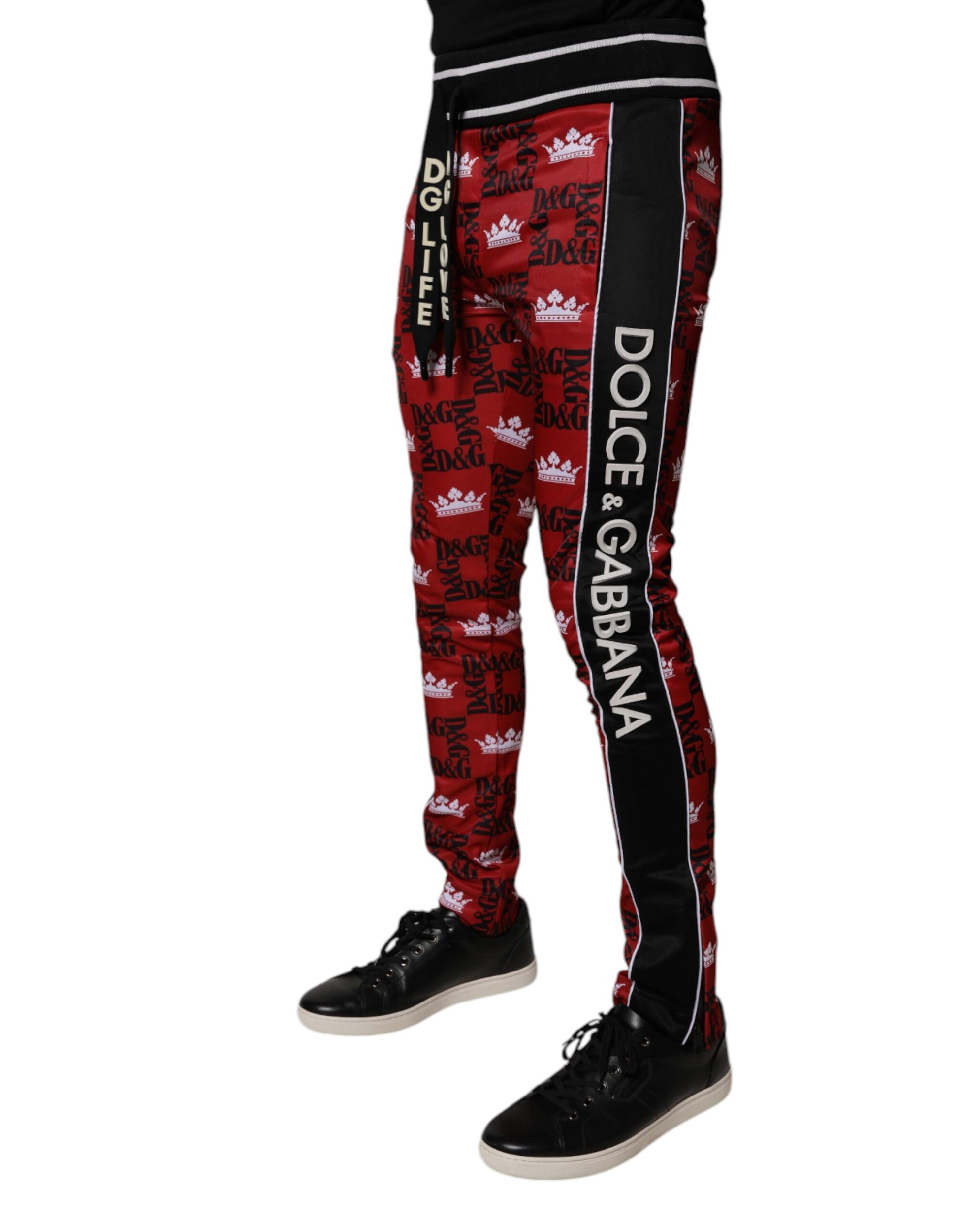 Dolce & Gabbana Multicolor Athletic Pants for Men detail view