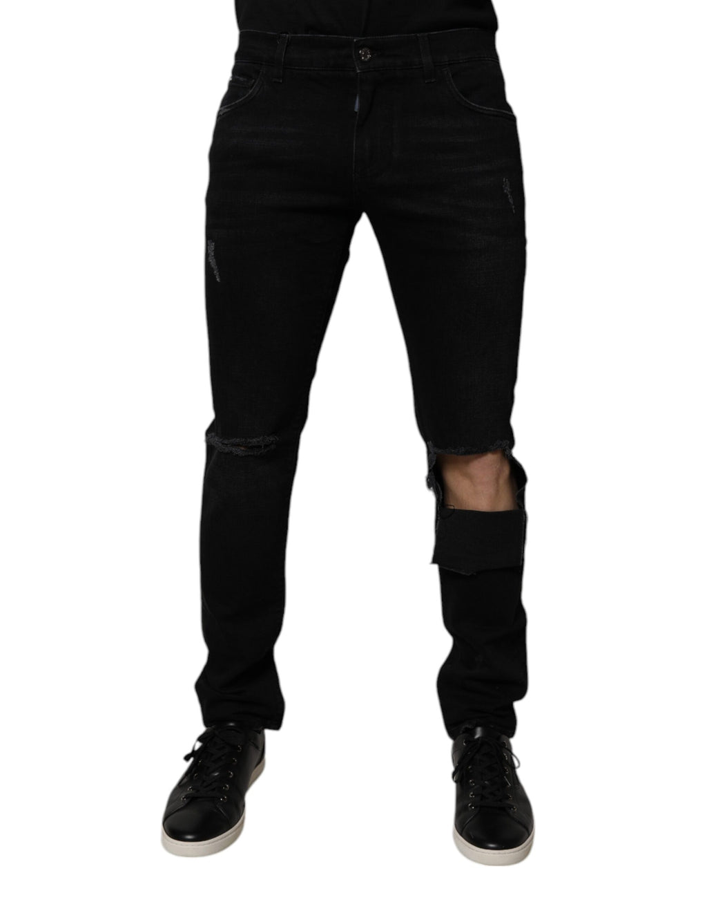 Dolce & Gabbana Black Skinny Jeans for Men