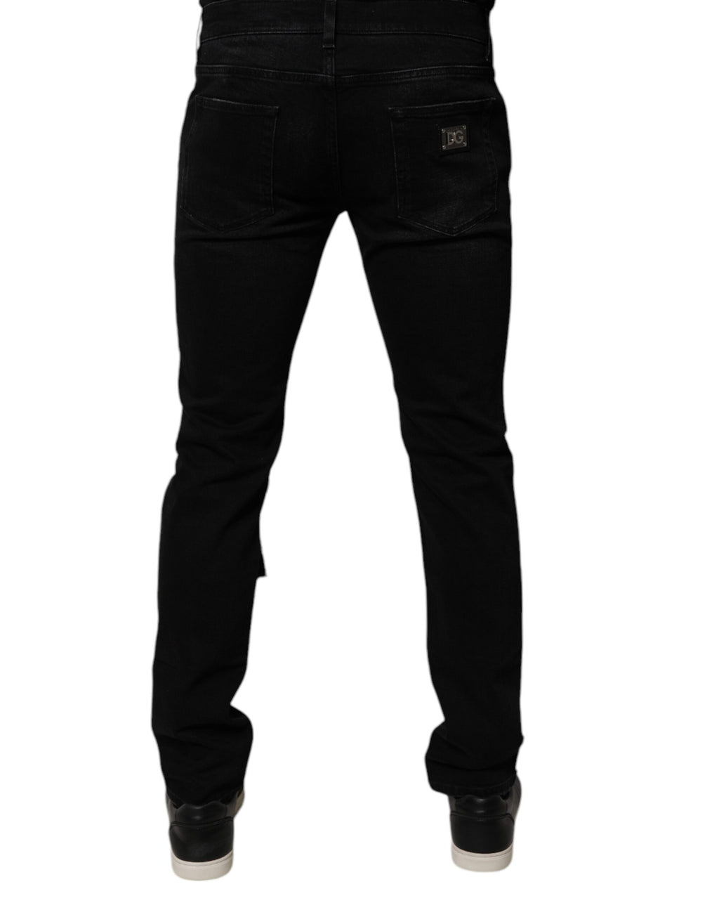 Dolce & Gabbana Black Skinny Jeans for Men side view
