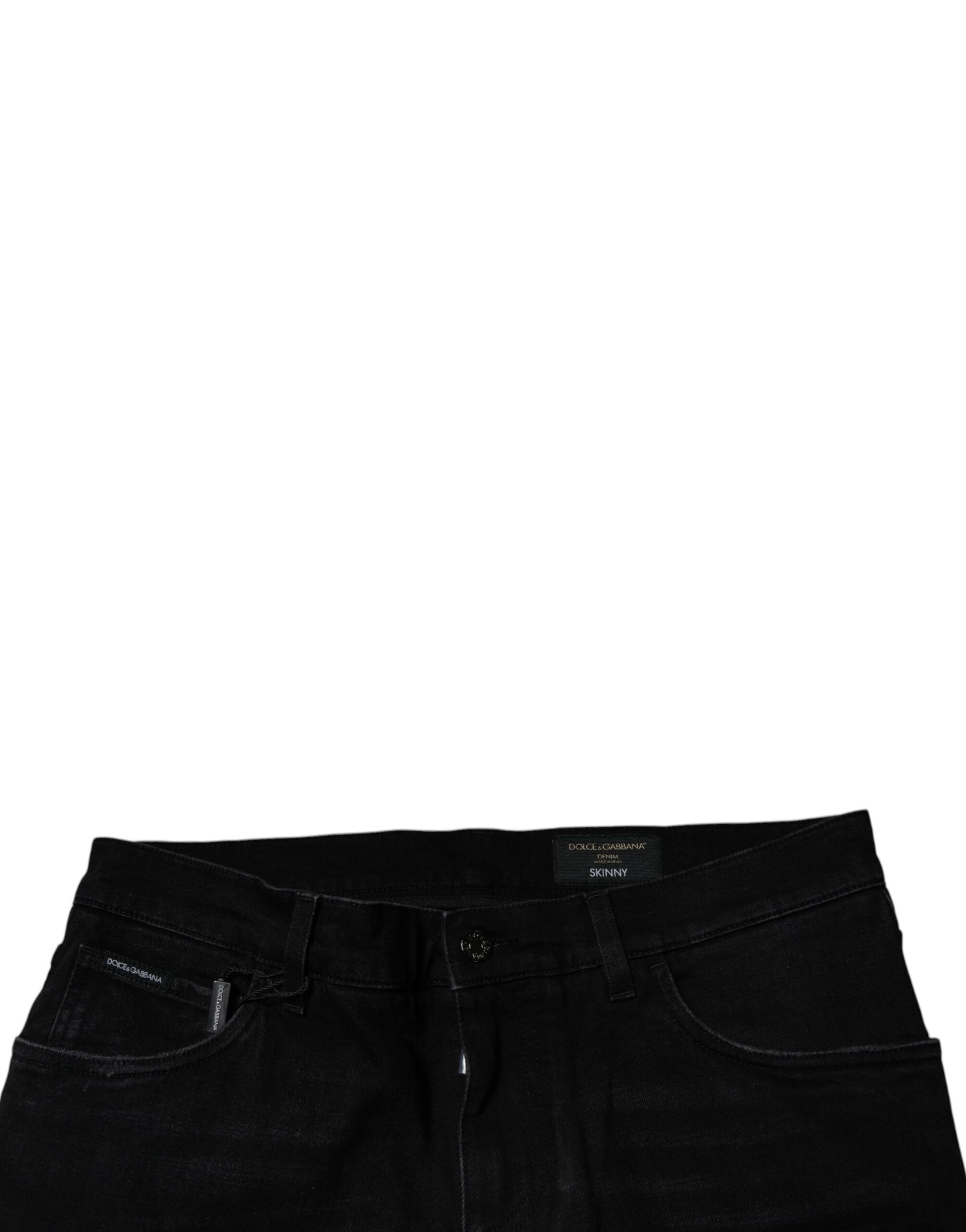 Dolce & Gabbana Black Skinny Jeans for Men additional view