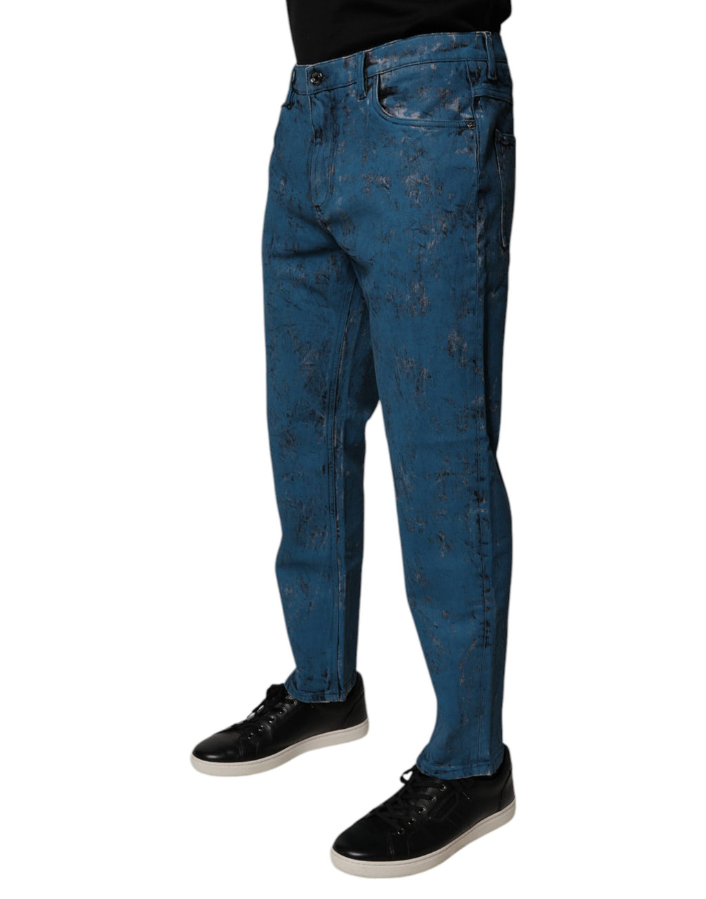 Dolce & Gabbana Blue Skinny Jeans for Men detail view