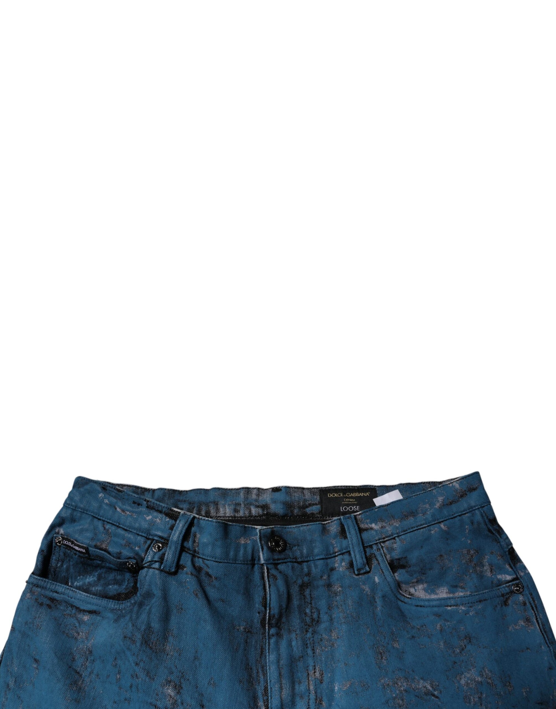 Dolce & Gabbana Blue Skinny Jeans for Men additional view