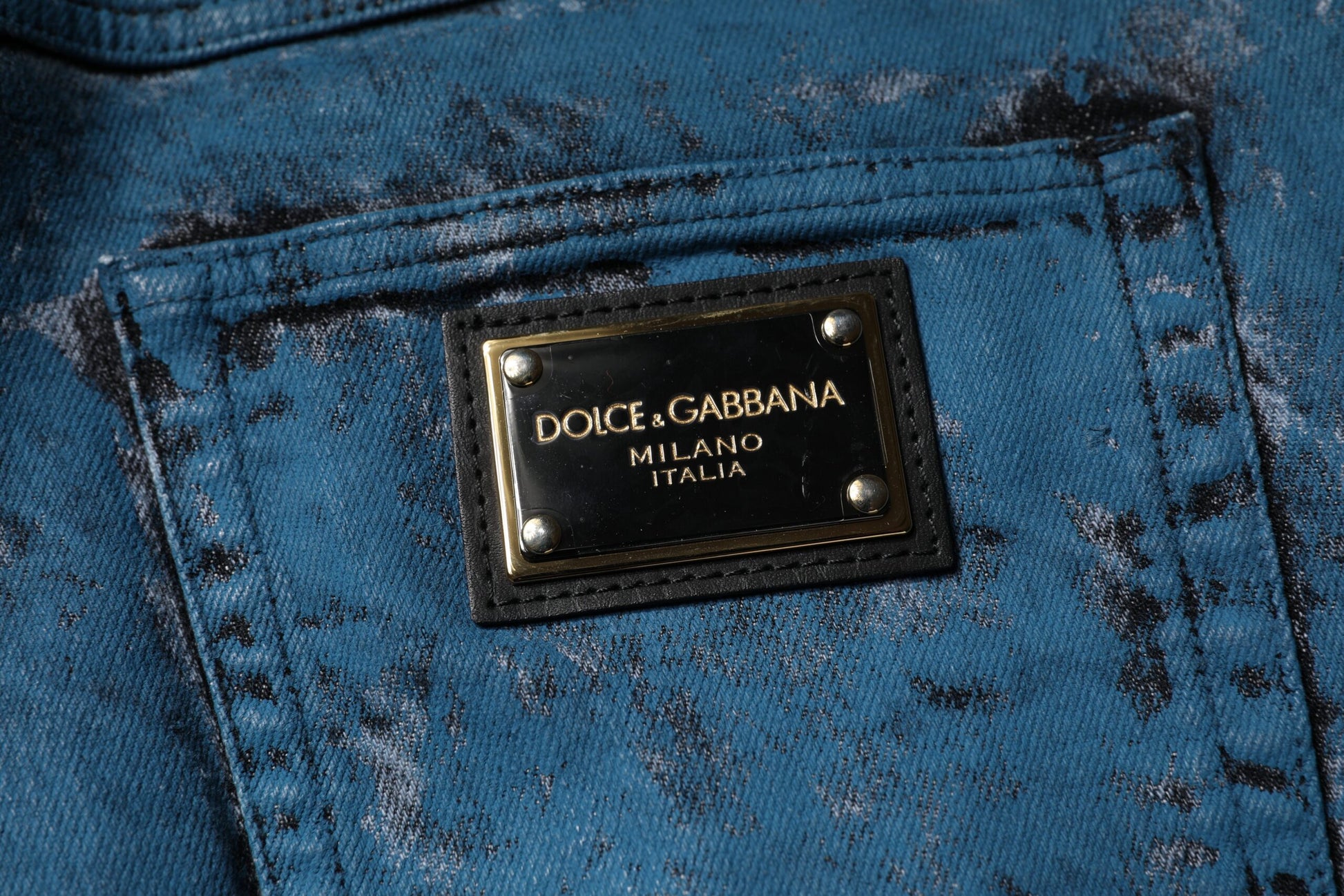 Dolce & Gabbana Blue Skinny Jeans for Men additional view