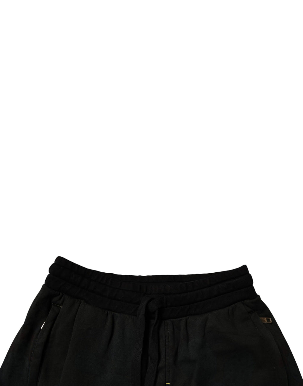 Dolce & Gabbana Short en molleton de coton noir Homme Bermuda