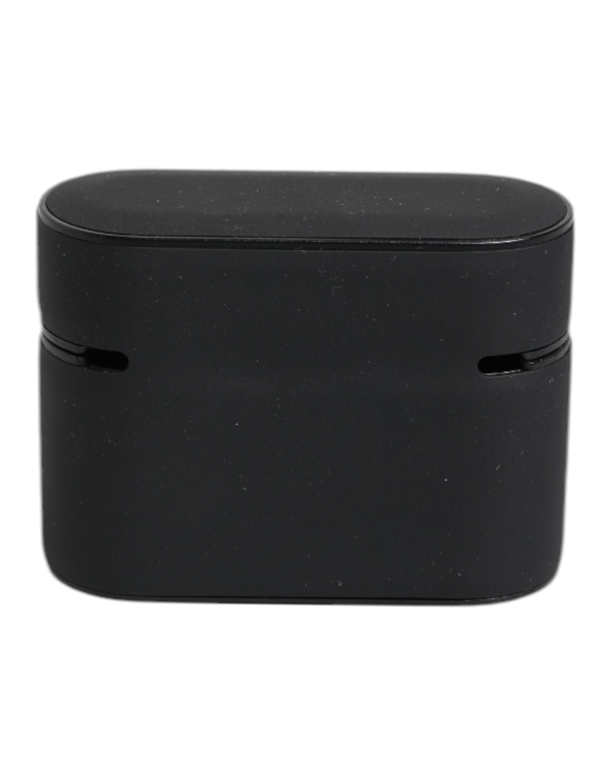 Étui Airpods Dolce & Gabbana en silicone noir et orange avec logo en relief