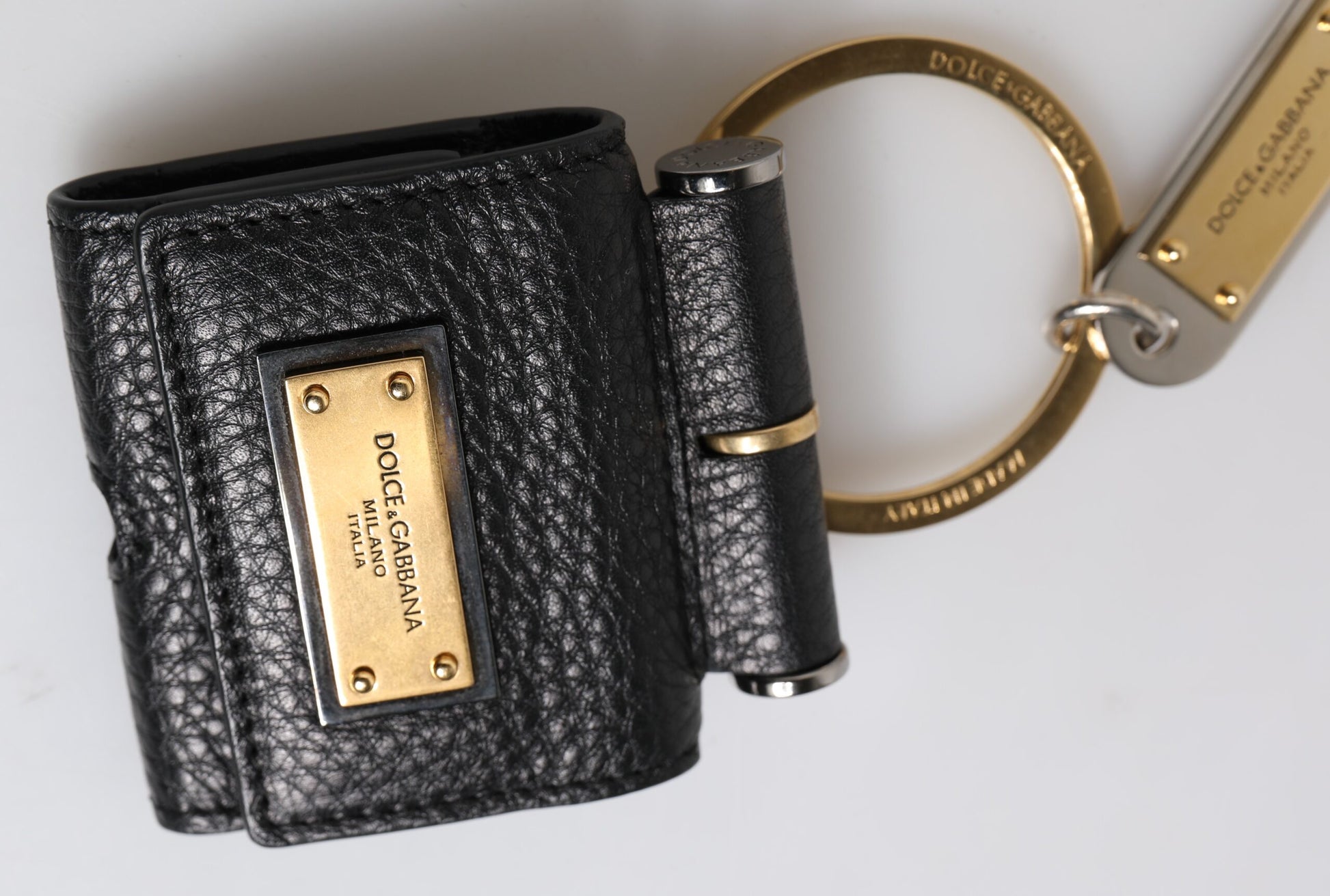 Dolce & Gabbana Black Airpod Holders for Men detail view