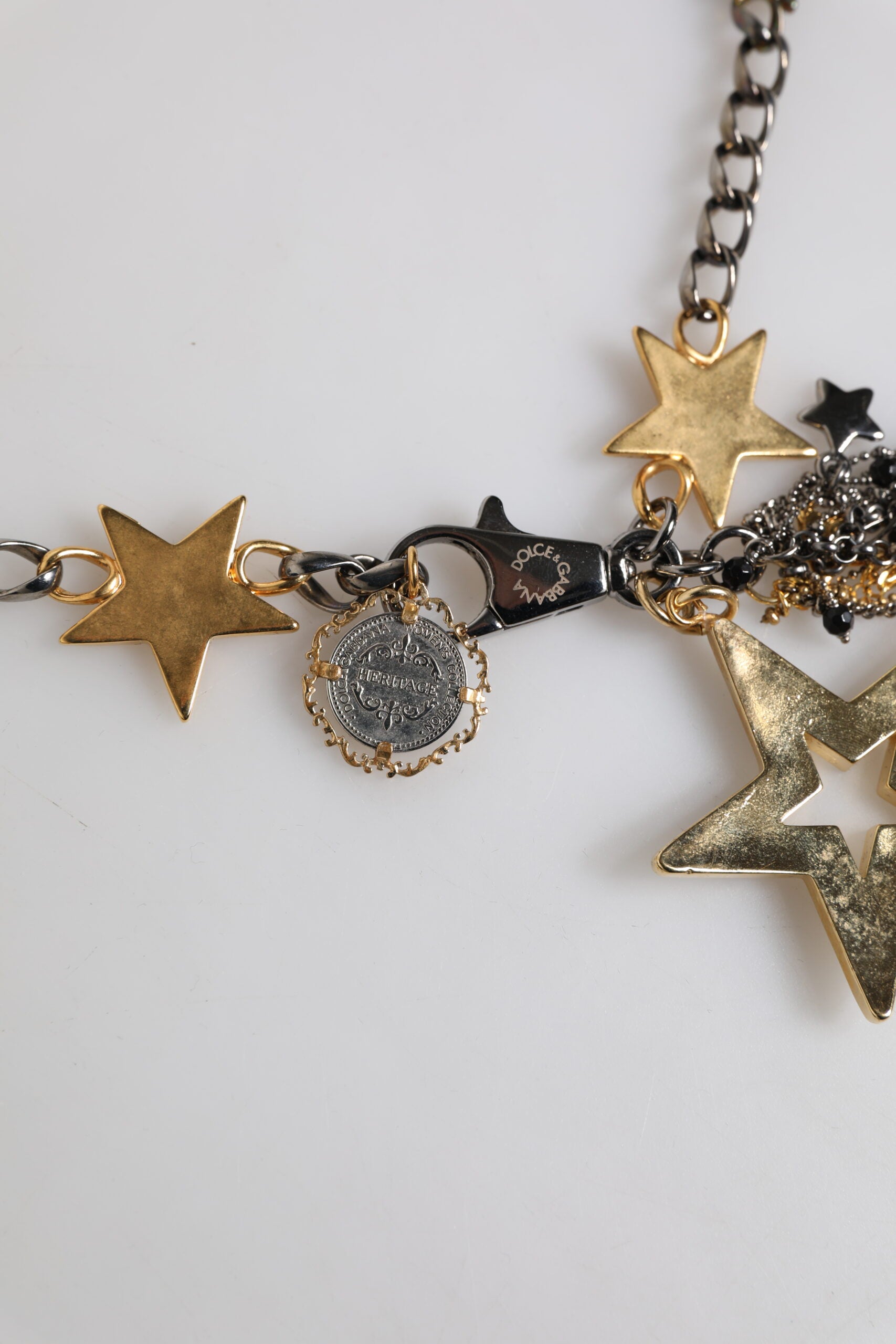 Ceinture de taille Dolce & Gabbana en laiton doré et argenté orné