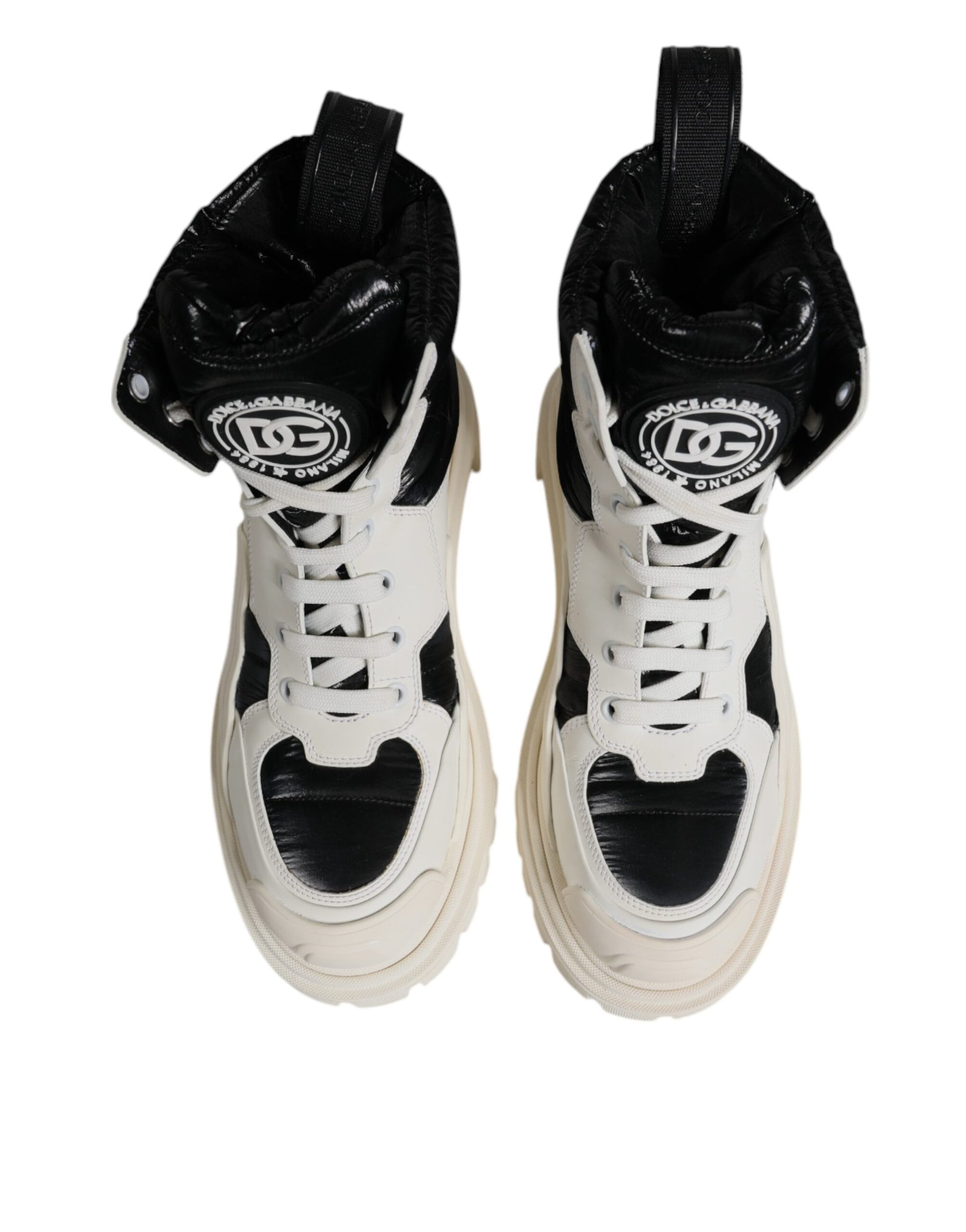 Dolce & Gabbana White Lace Up Boots for Women detail view