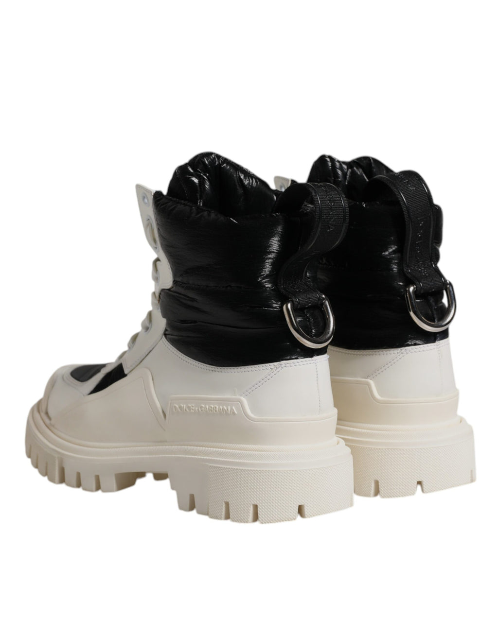 Dolce & Gabbana White Lace Up Boots for Women additional view