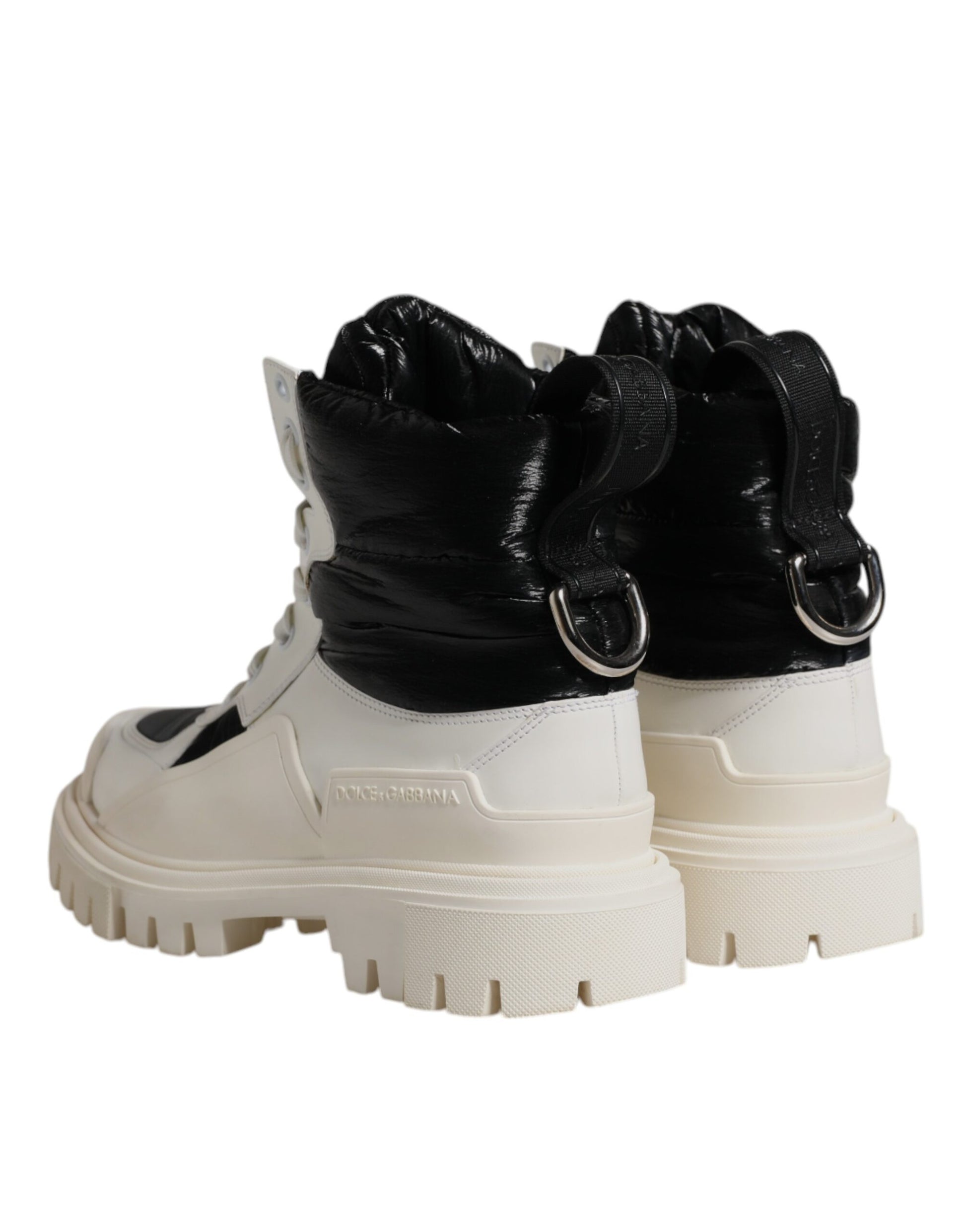 Dolce & Gabbana White Lace Up Boots for Women additional view