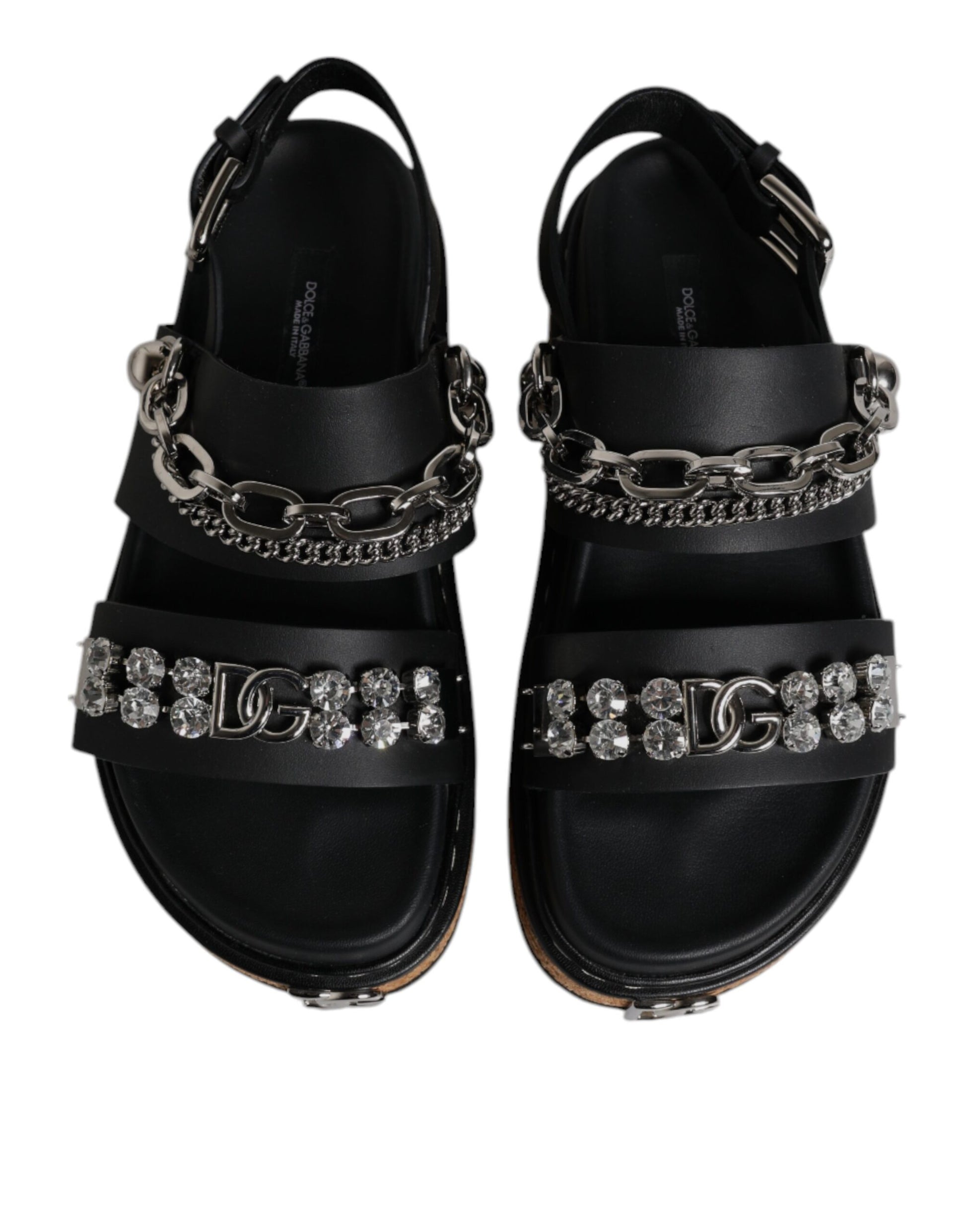 Dolce & Gabbana Black Flat for Women detail view