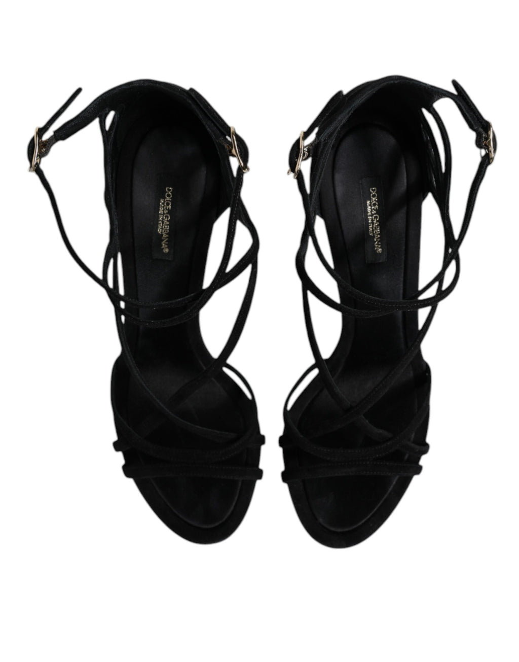 Chaussures à talons aiguilles en cuir noir Dolce & Gabbana