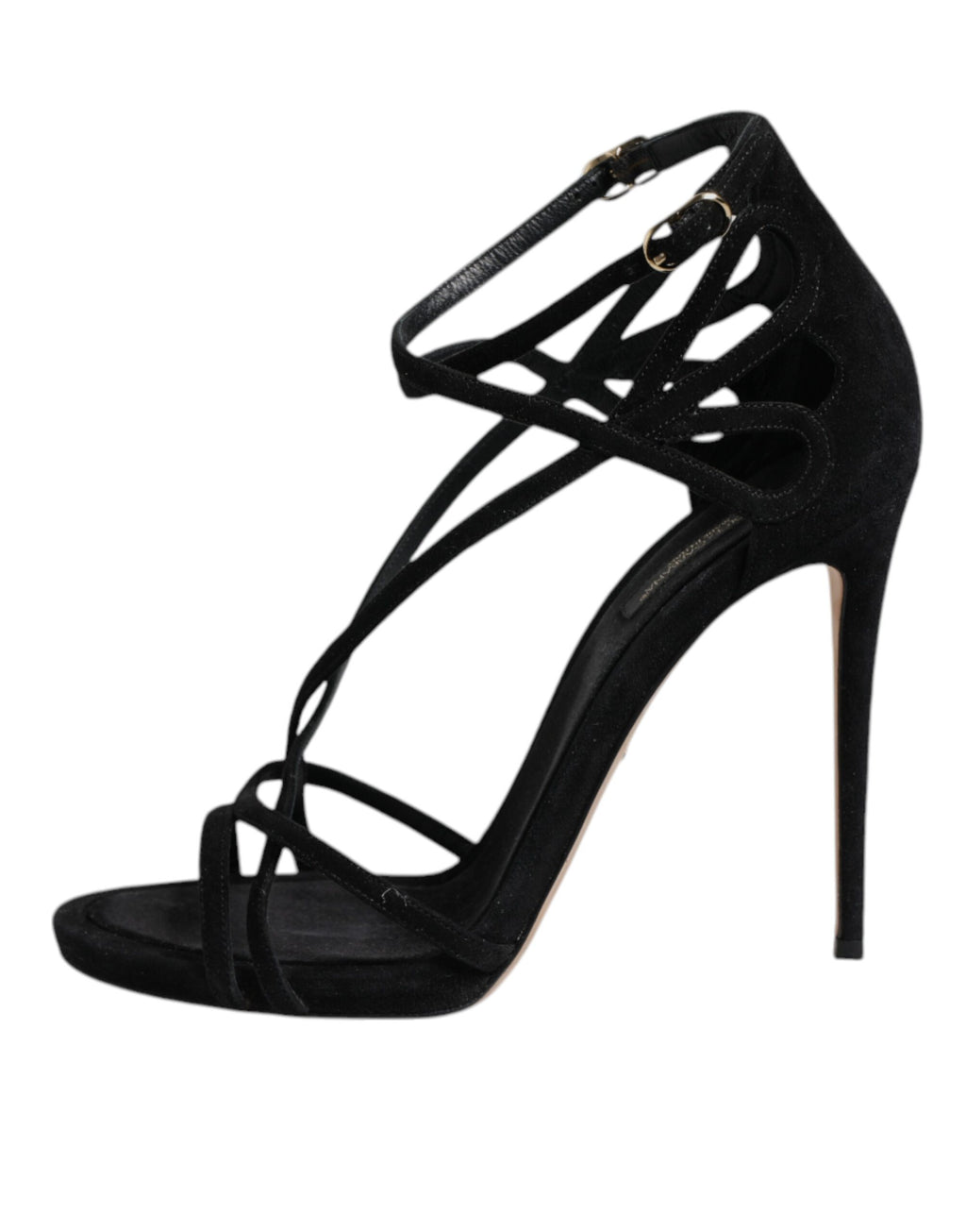 Chaussures à talons aiguilles en cuir noir Dolce & Gabbana