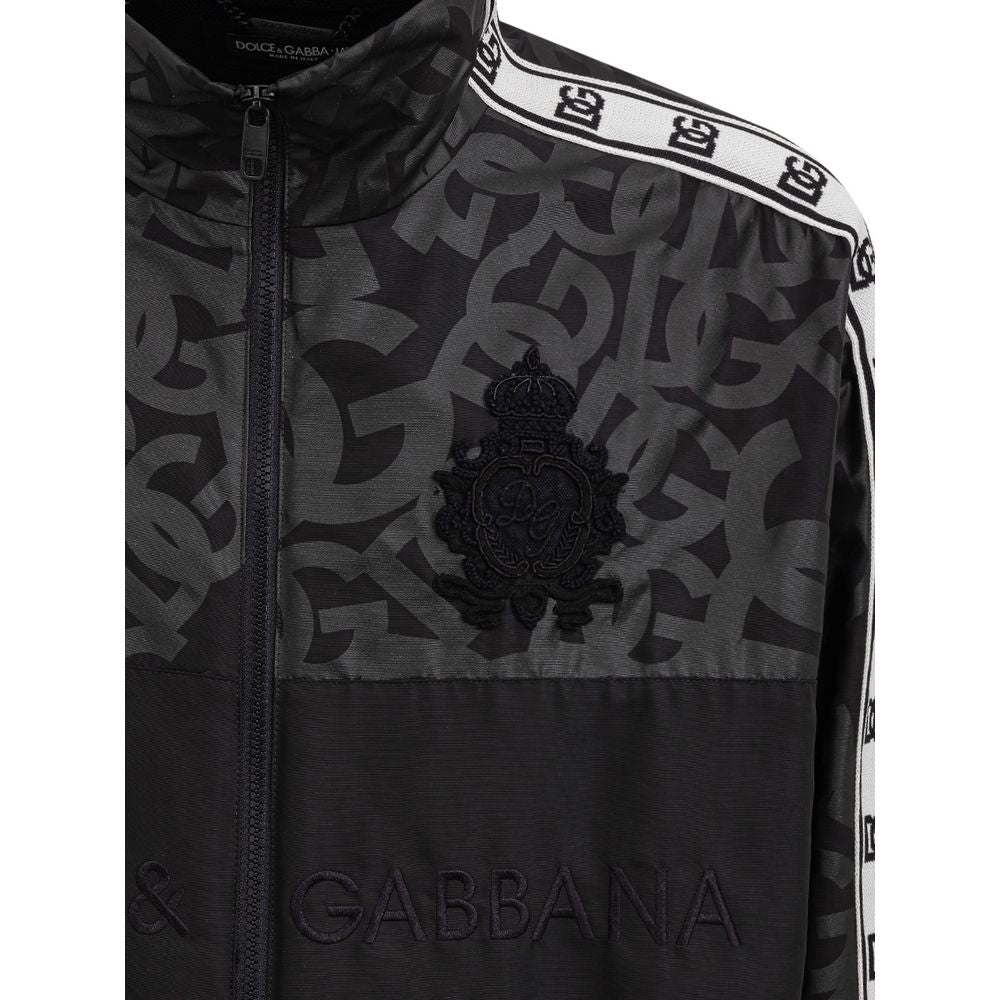 Dolce & Gabbana Black Shell Jacket for Men detail view