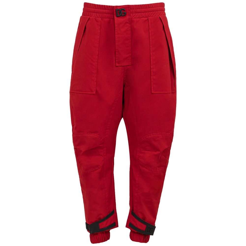 Dolce & Gabbana Red Athletic Pants for Men