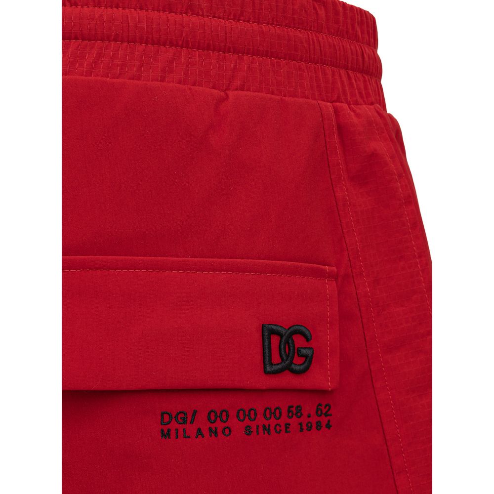 Dolce & Gabbana Red Athletic Pants for Men detail view