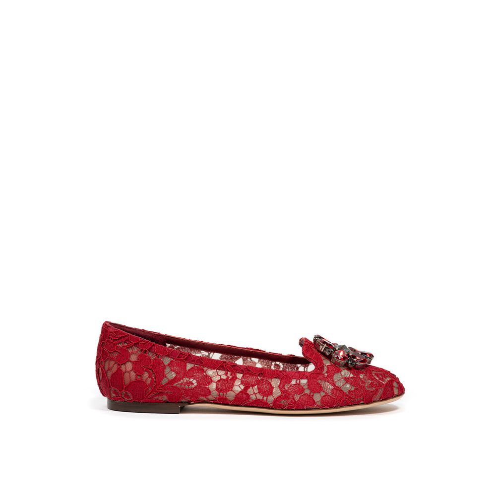 Ballerines rouges en viscose Dolce & Gabbana