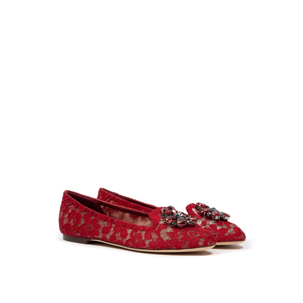 Ballerines rouges en viscose Dolce & Gabbana