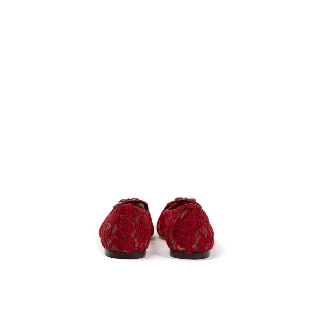 Ballerines rouges en viscose Dolce & Gabbana